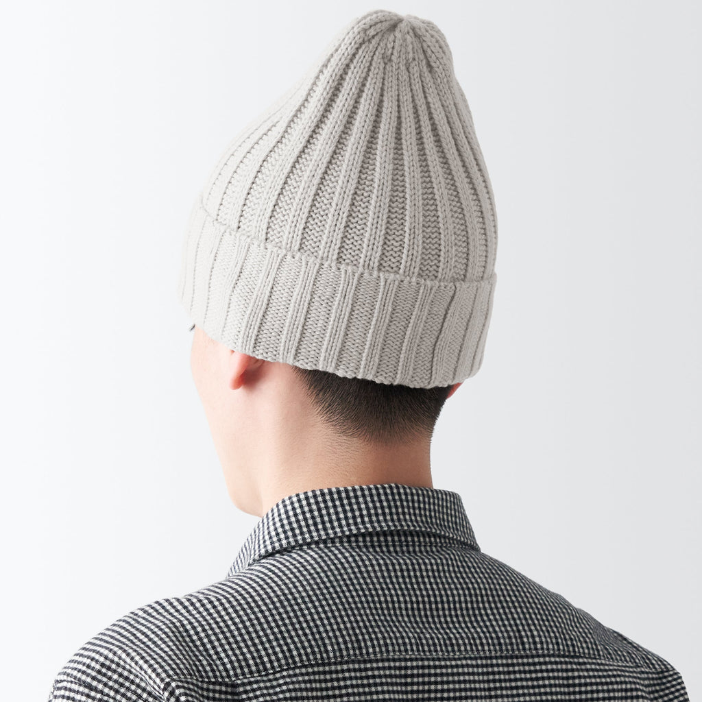 Wool Ribbed Beanie