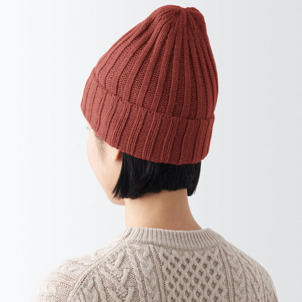 Wool Ribbed Beanie