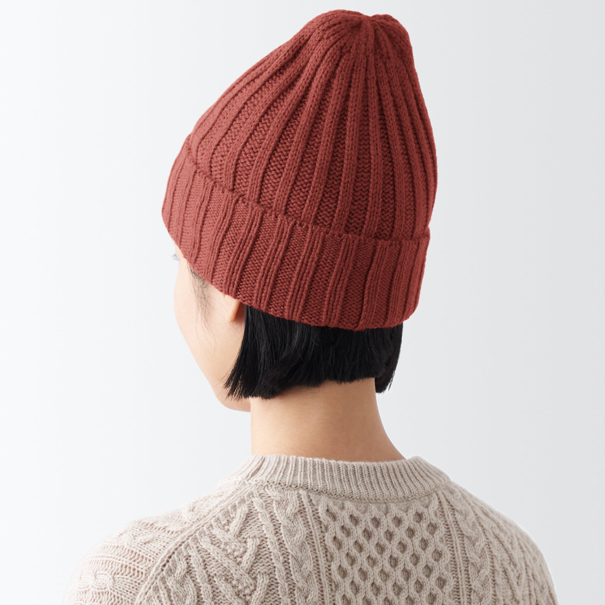 Wool Ribbed Beanie