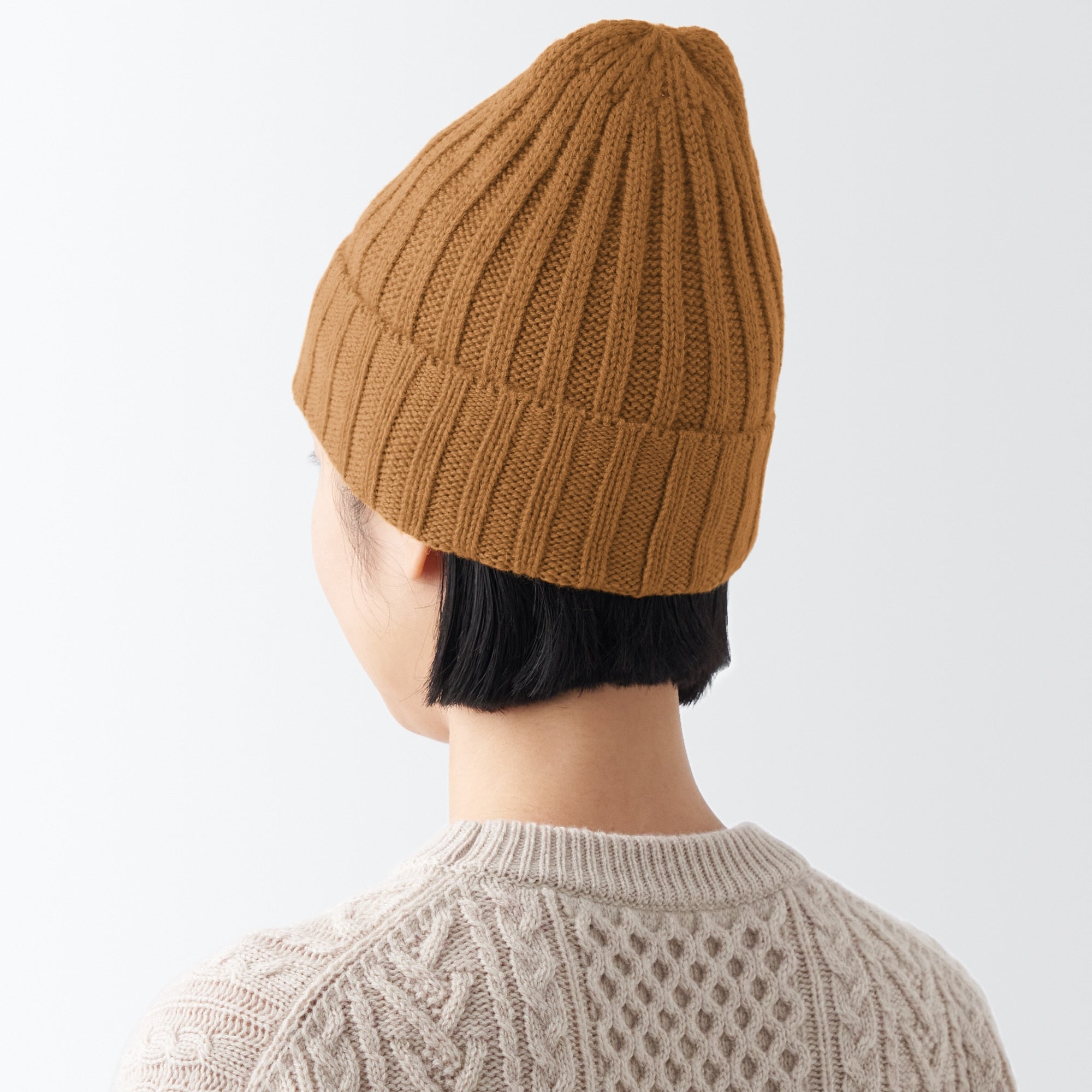 Wool Ribbed Beanie Main image