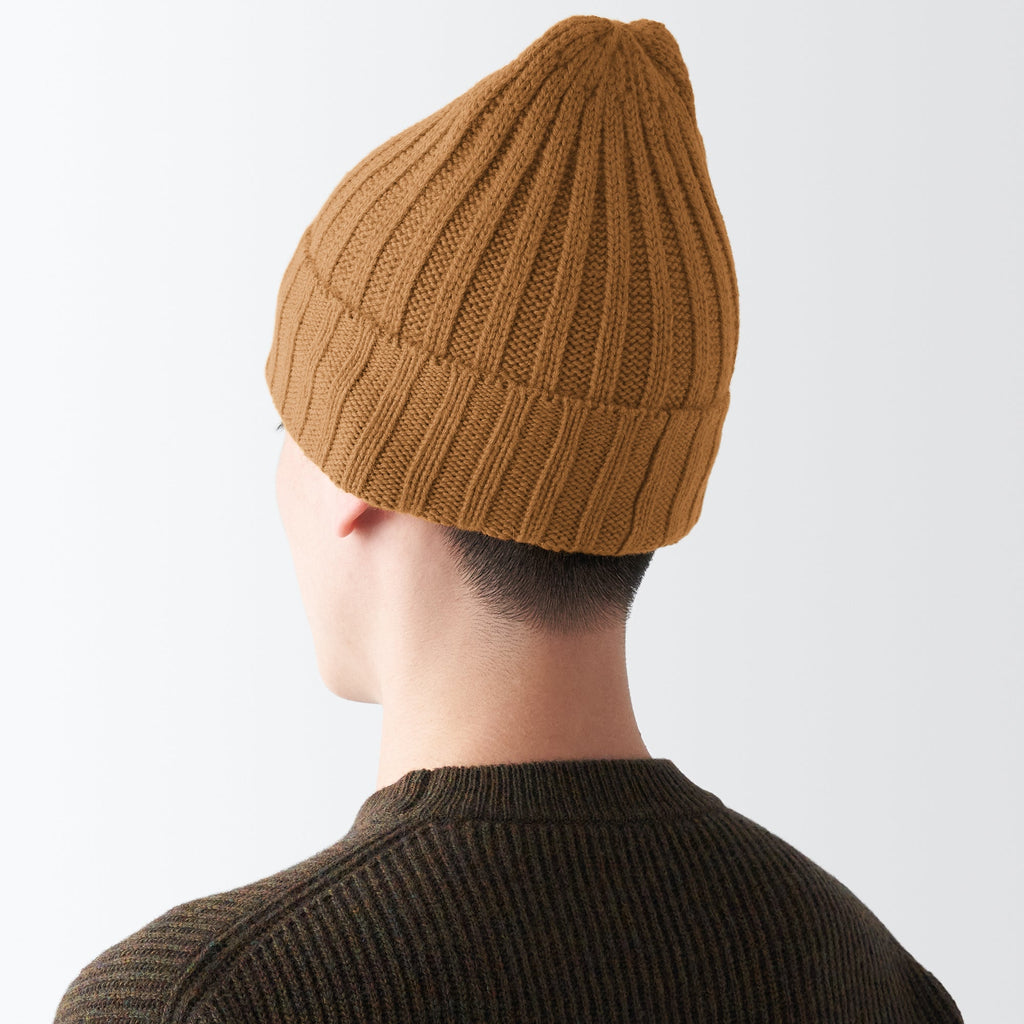Wool Ribbed Beanie
