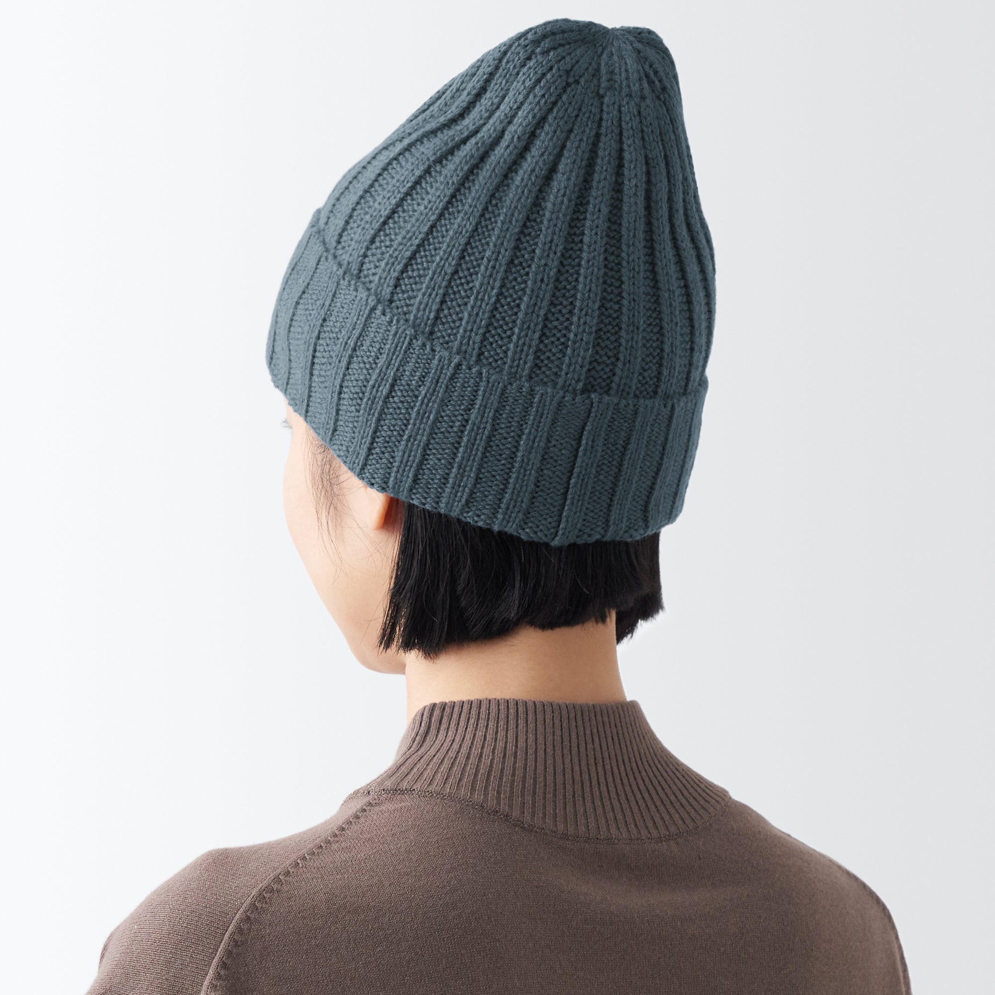 Wool Ribbed Beanie