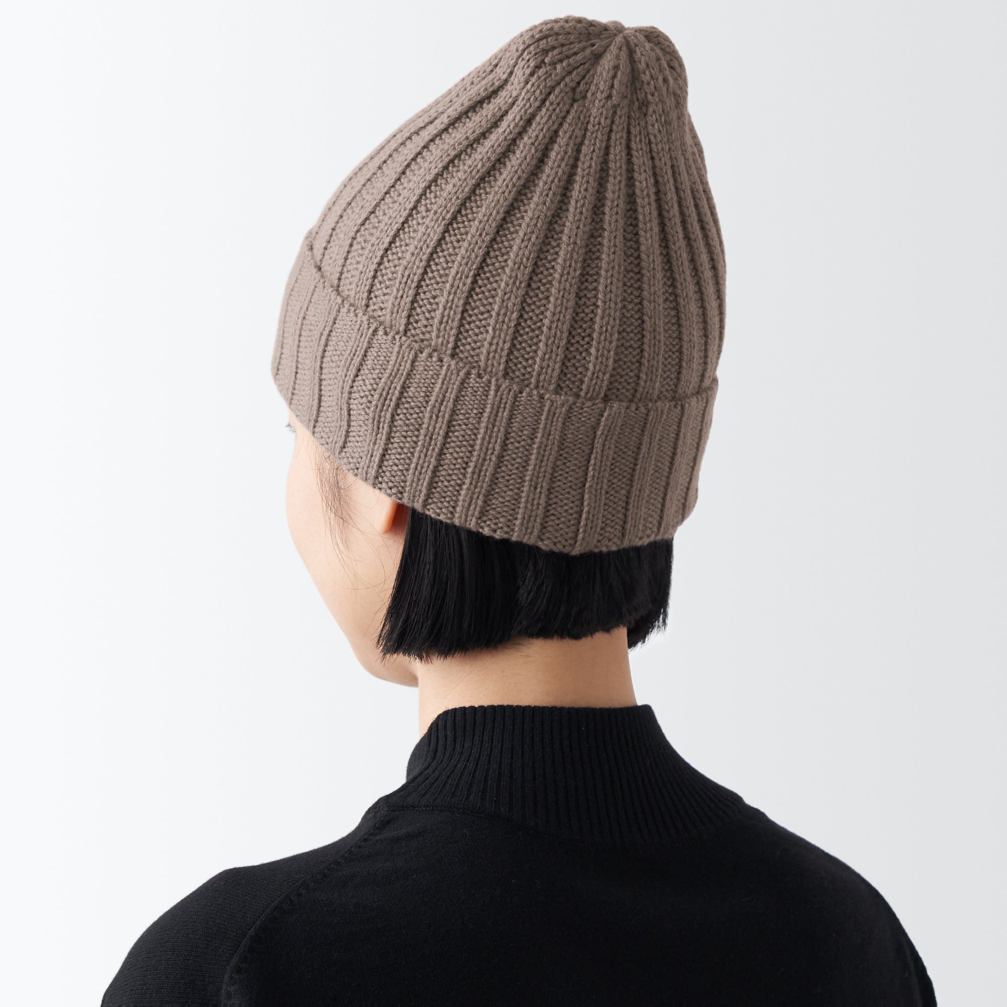 Wool Ribbed Beanie