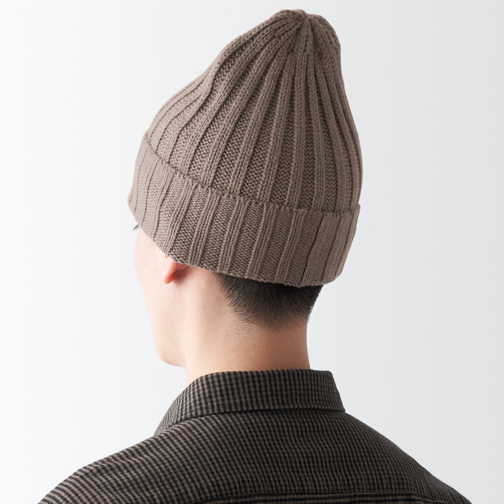 Wool Ribbed Beanie