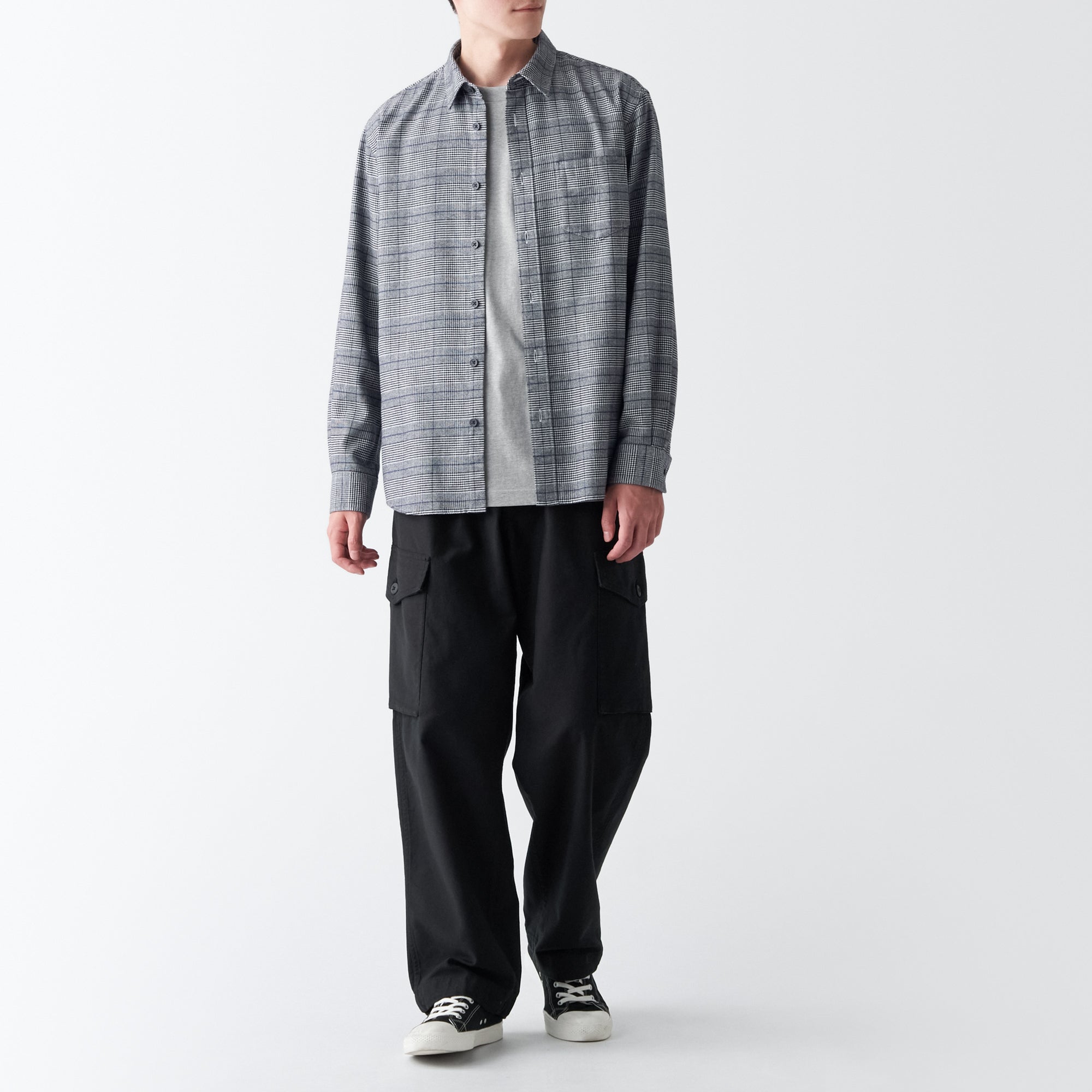 Men's Double-Brushed Flannel Patterned Shirt