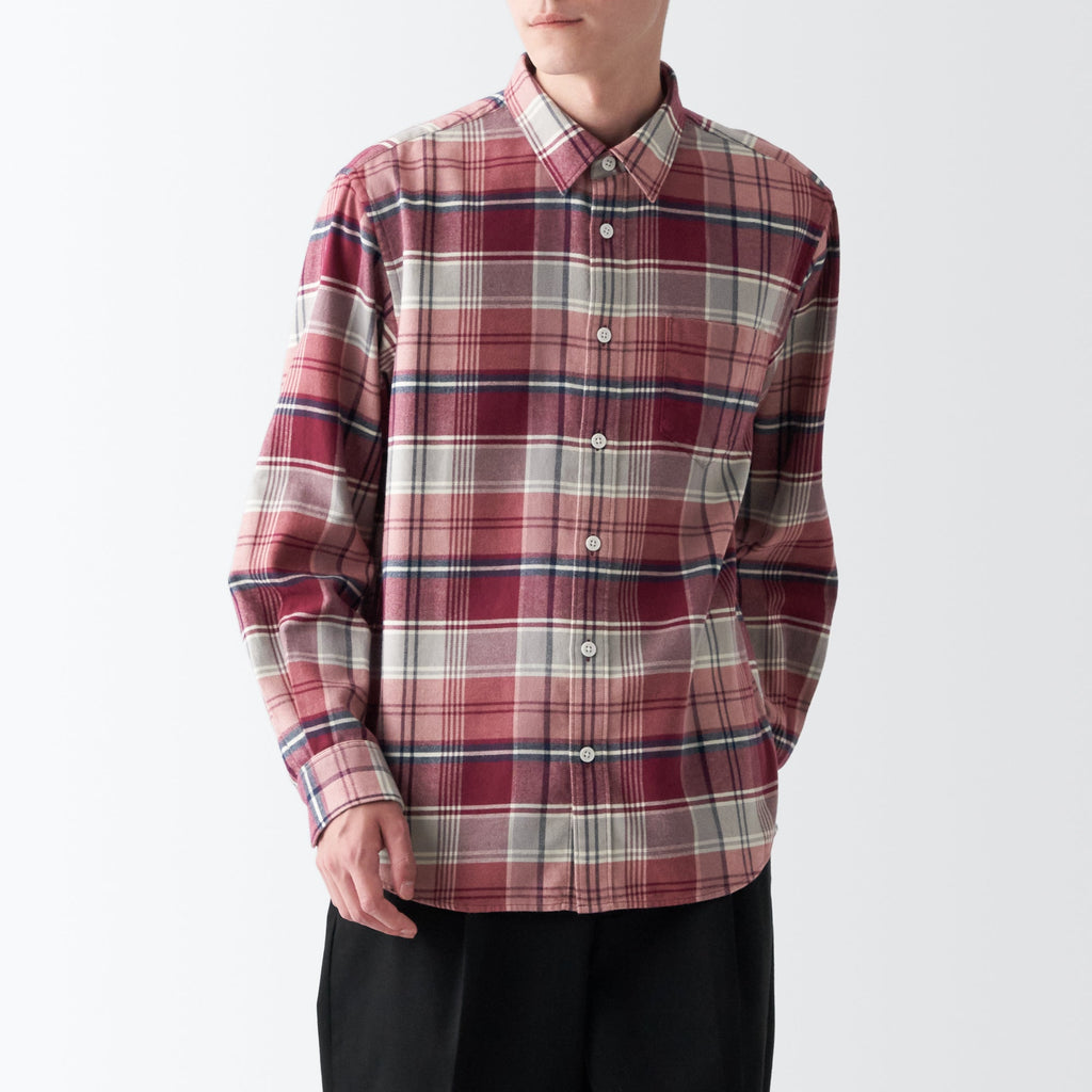 Men's Double-Brushed Flannel Patterned Shirt