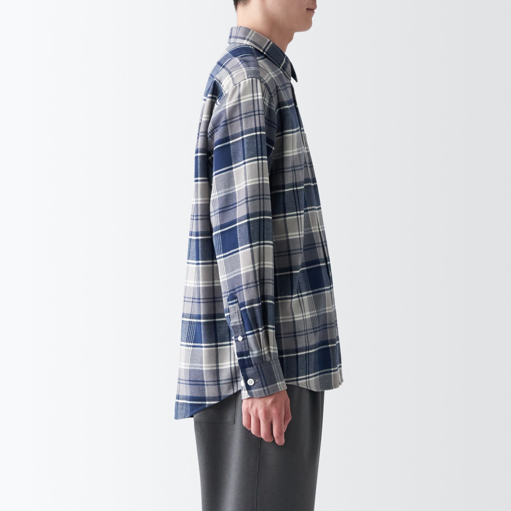 Men's Double-Brushed Flannel Patterned Shirt