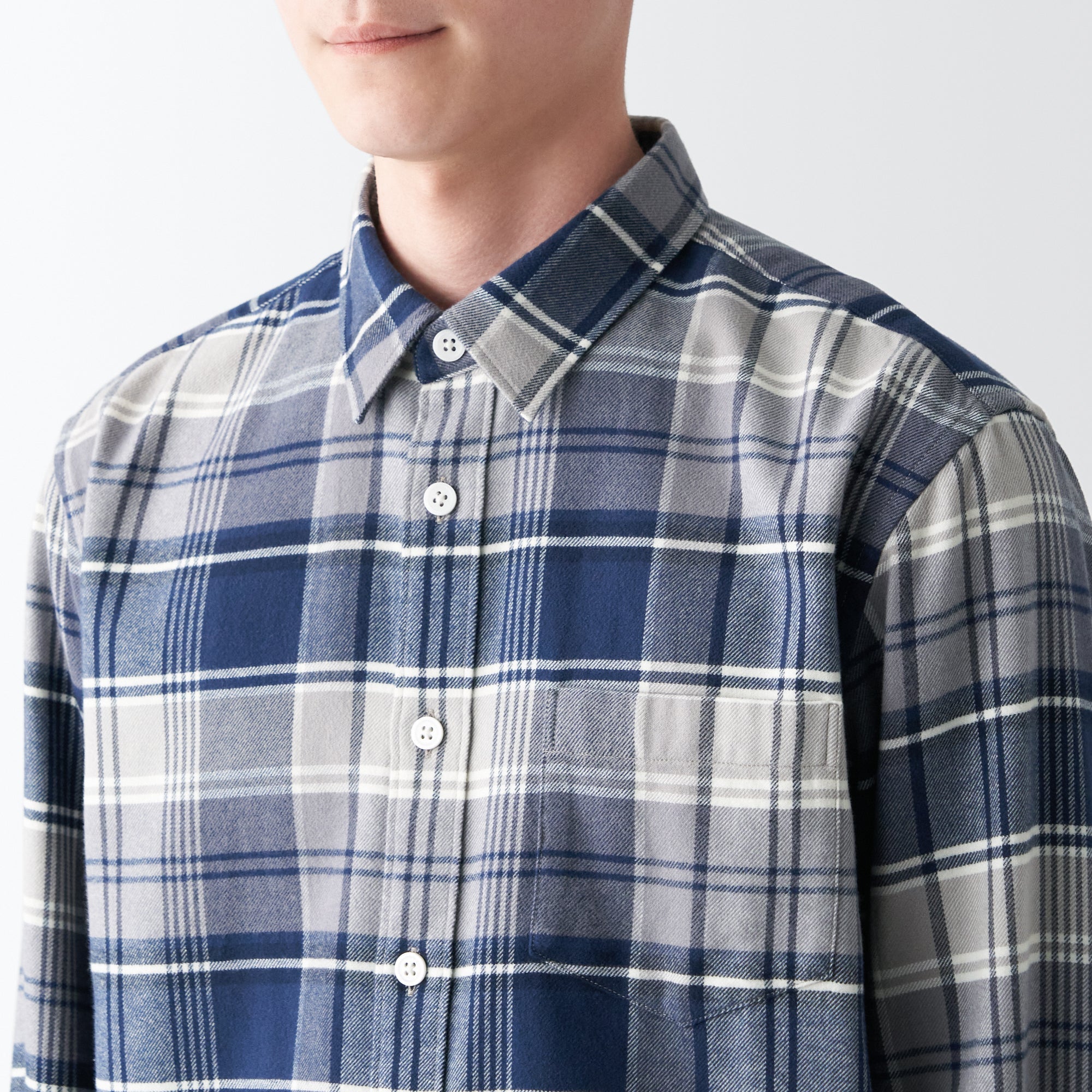 Men's Double-Brushed Flannel Patterned Shirt