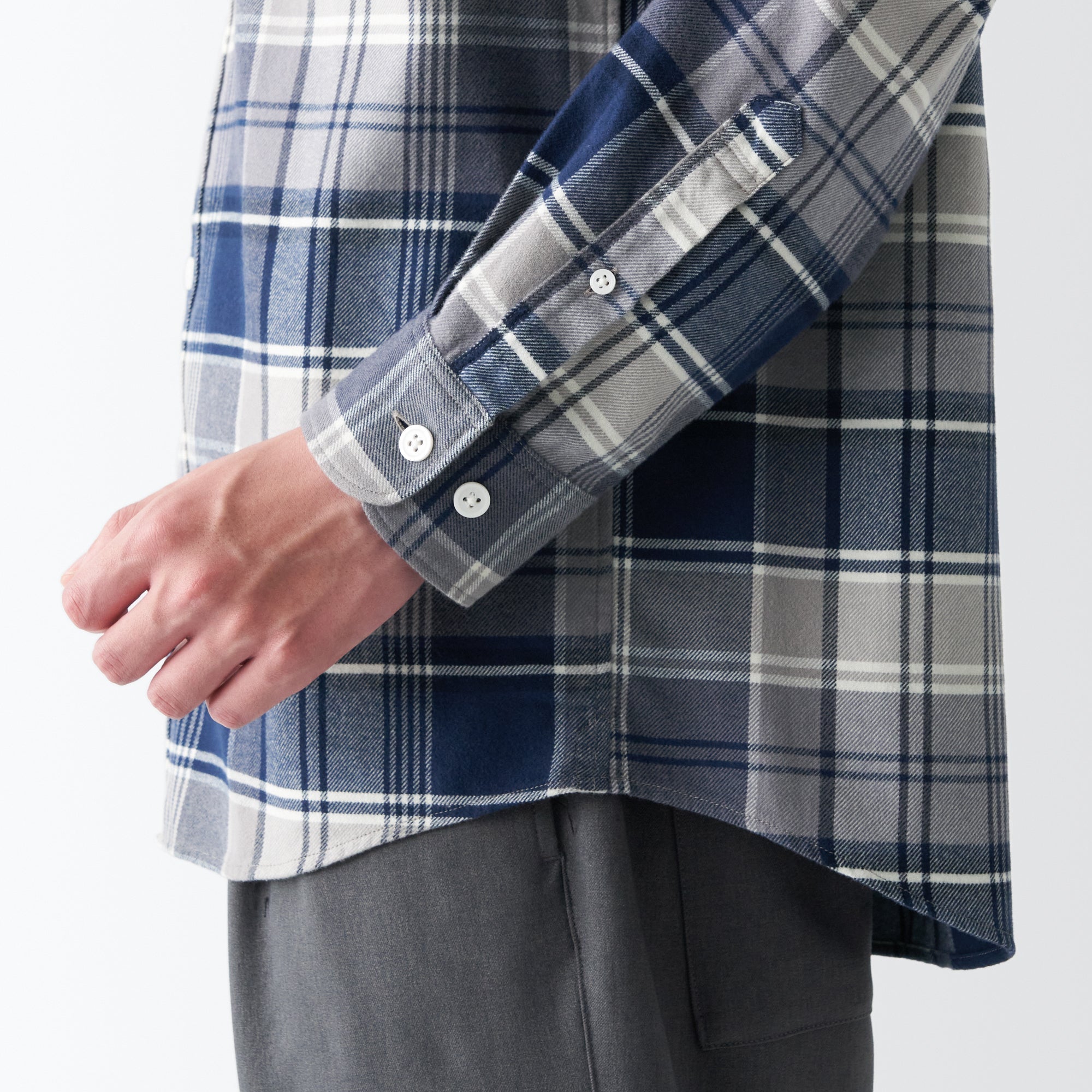 Men's Double-Brushed Flannel Patterned Shirt