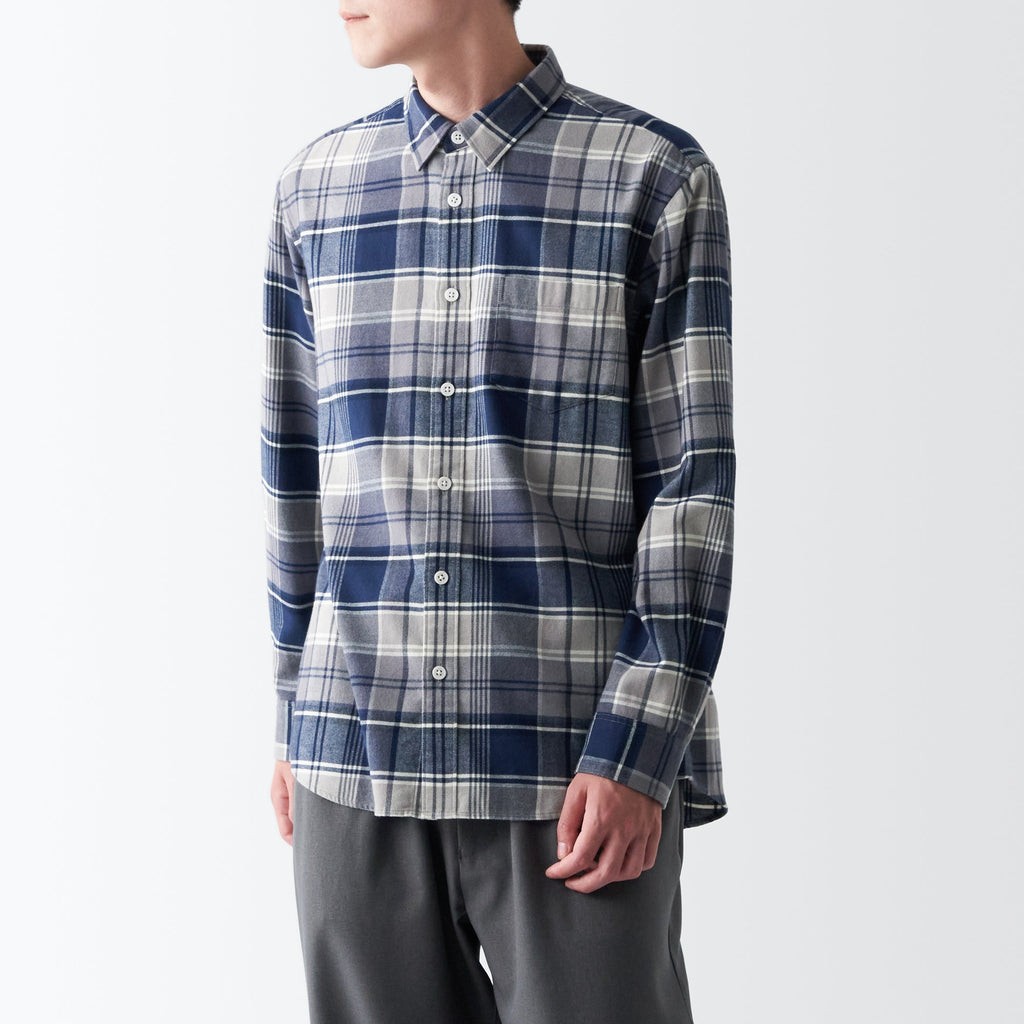 Men's Double-Brushed Flannel Patterned Shirt