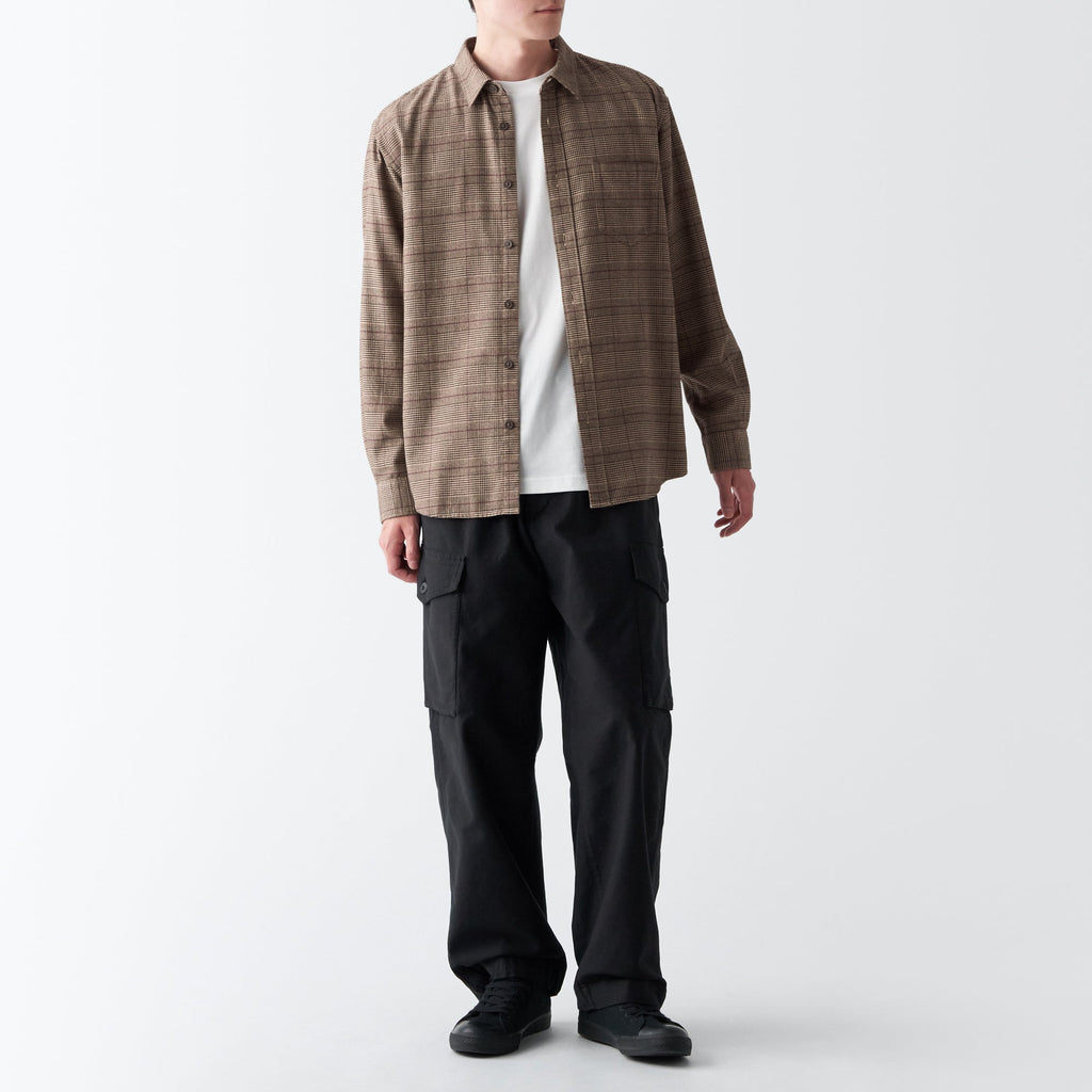 Men's Double-Brushed Flannel Patterned Shirt