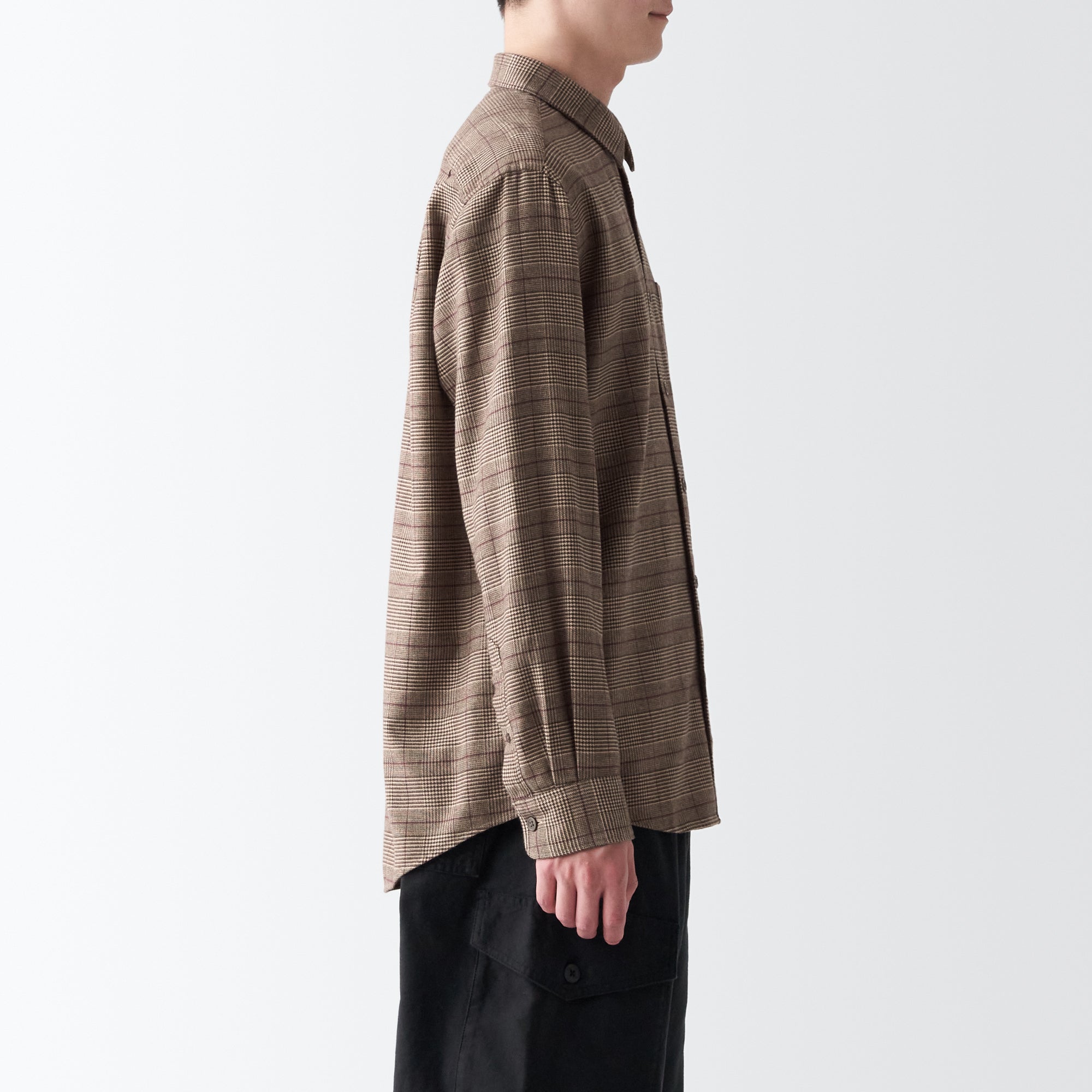 Men's Double-Brushed Flannel Patterned Shirt