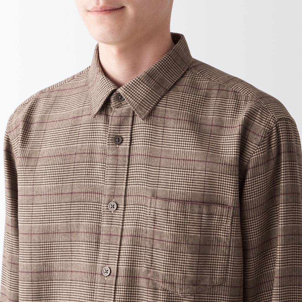 Men's Double-Brushed Flannel Patterned Shirt