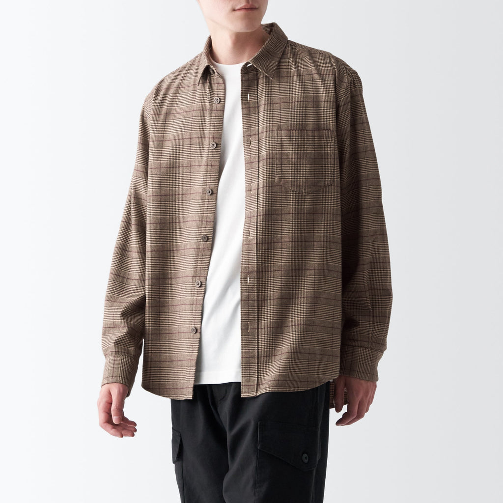 Men's Double-Brushed Flannel Patterned Shirt