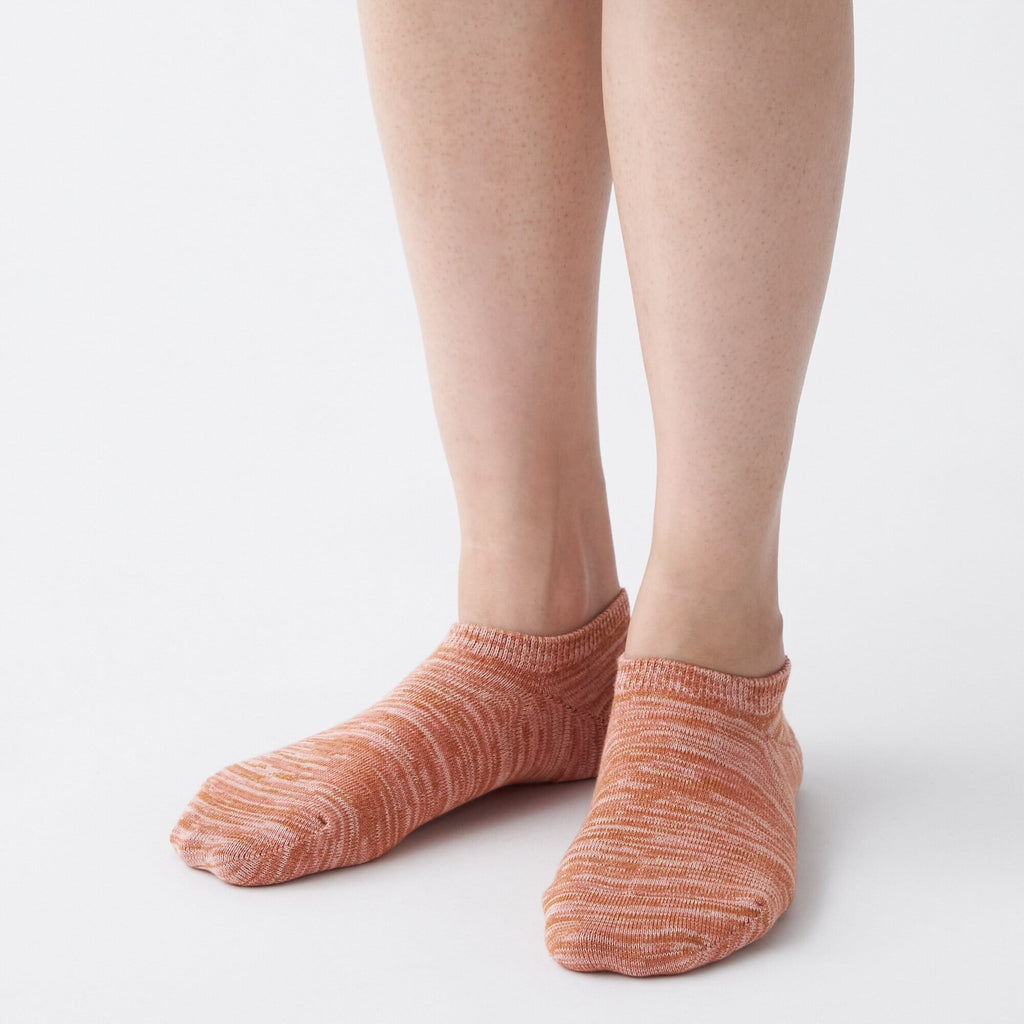 Right Angle Excess Yarn Sneaker Socks Pack of 3