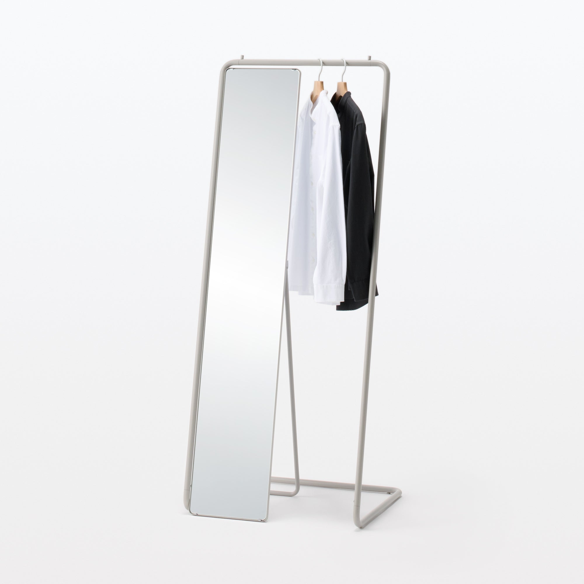 Steel Pipe Coat Rack - Warm Gray