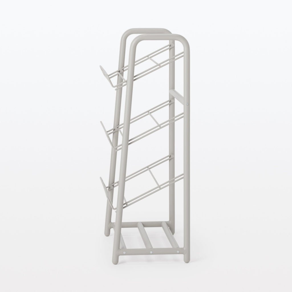 Steel Pipe Shoe Rack - Warm Gray