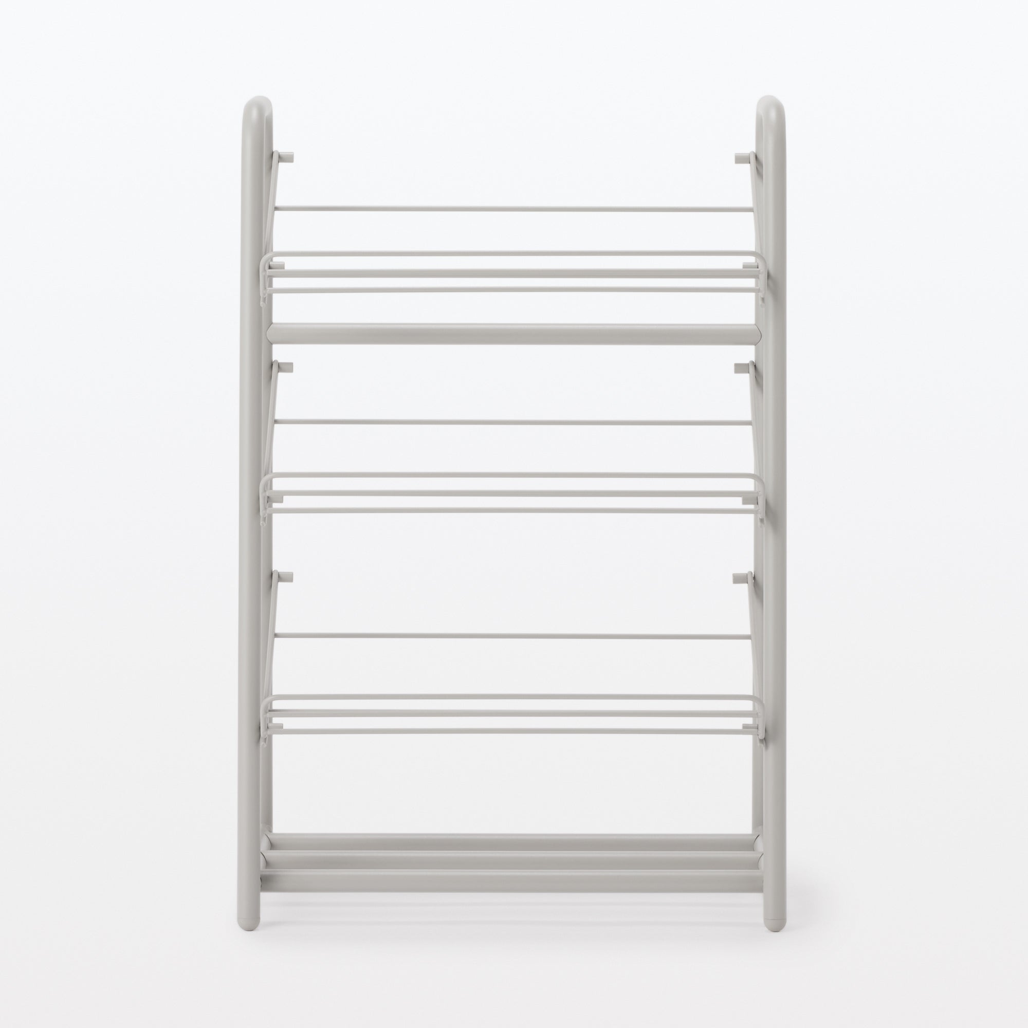 Steel Pipe Shoe Rack - Warm Gray