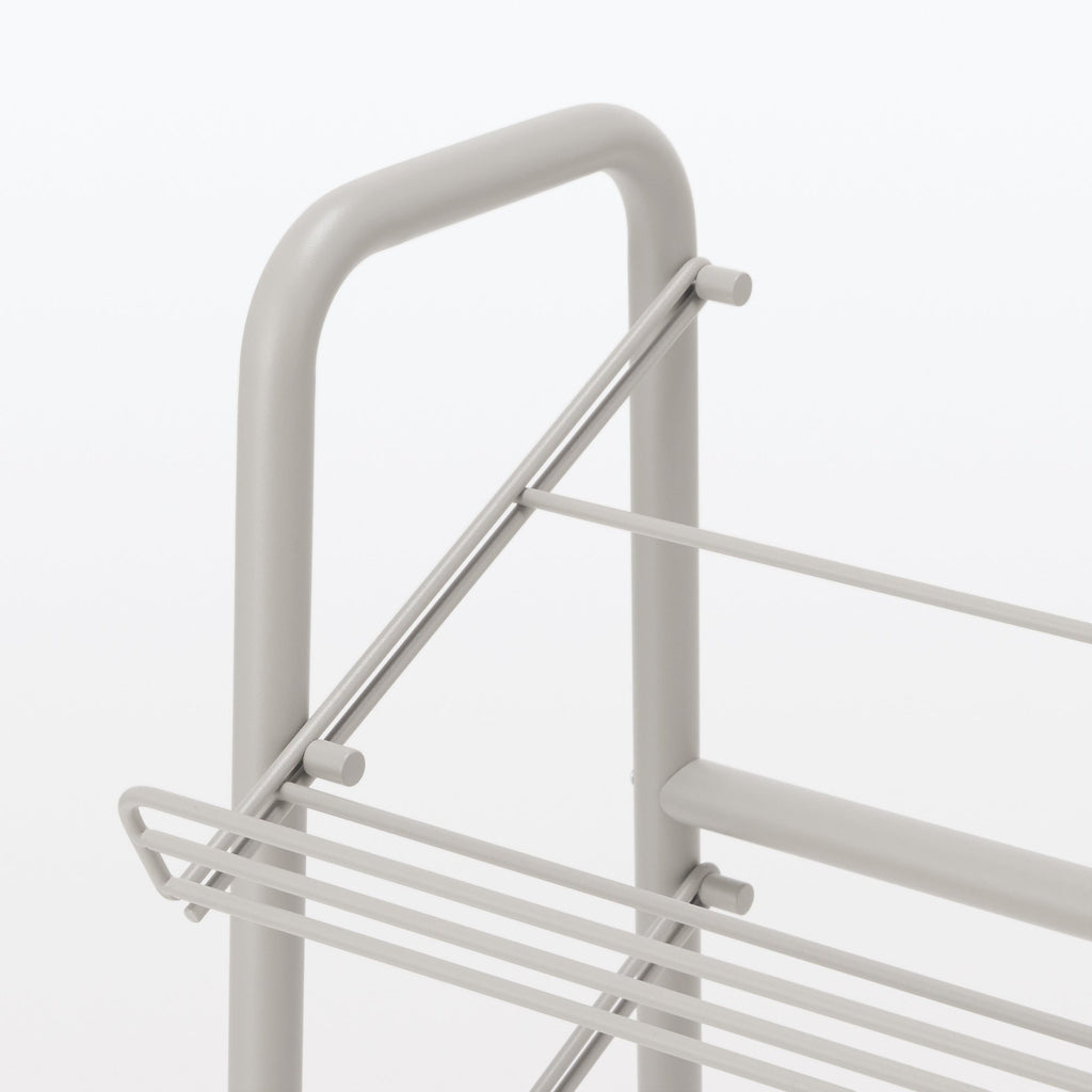 Steel Pipe Shoe Rack - Warm Gray