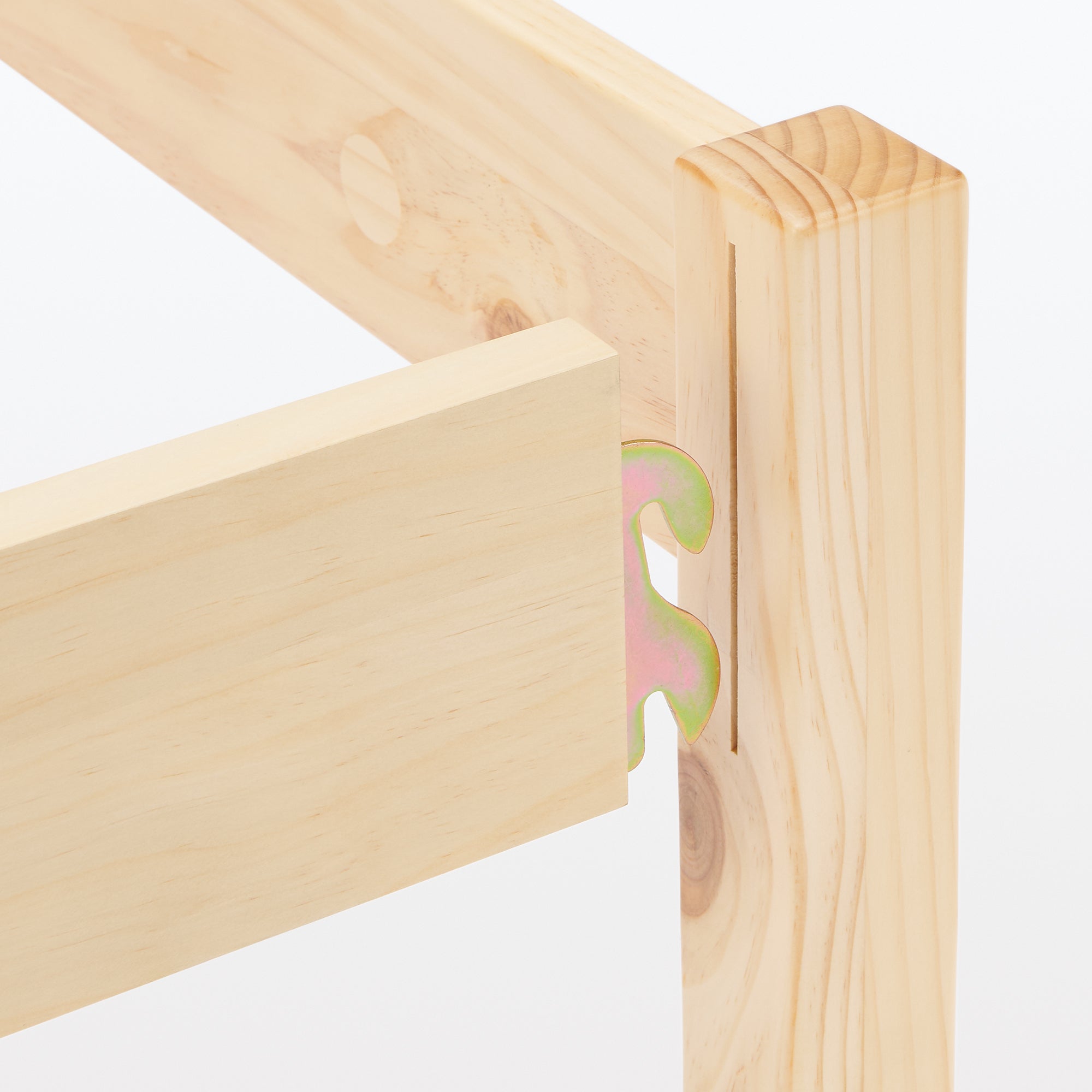 [HD] Pine Wooden Bed - Single