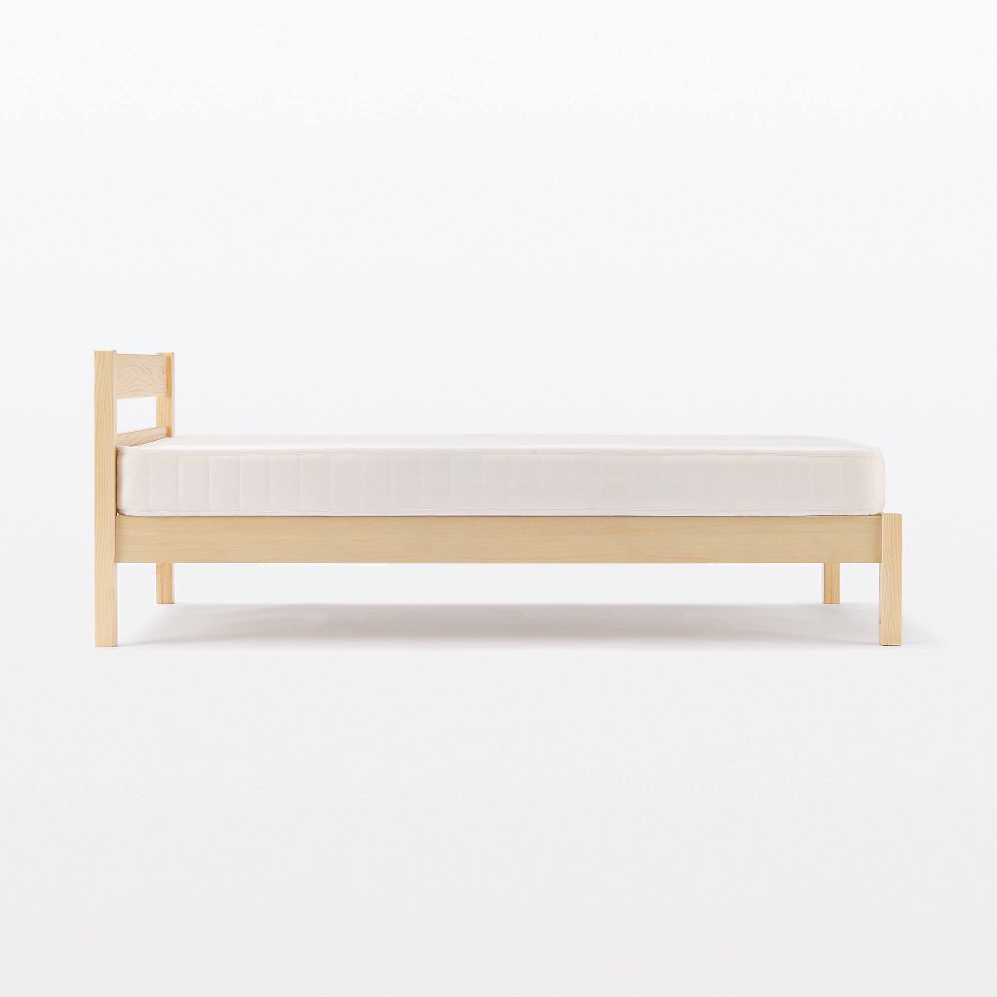 [HD] Pine Wooden Bed - Double Secondary image