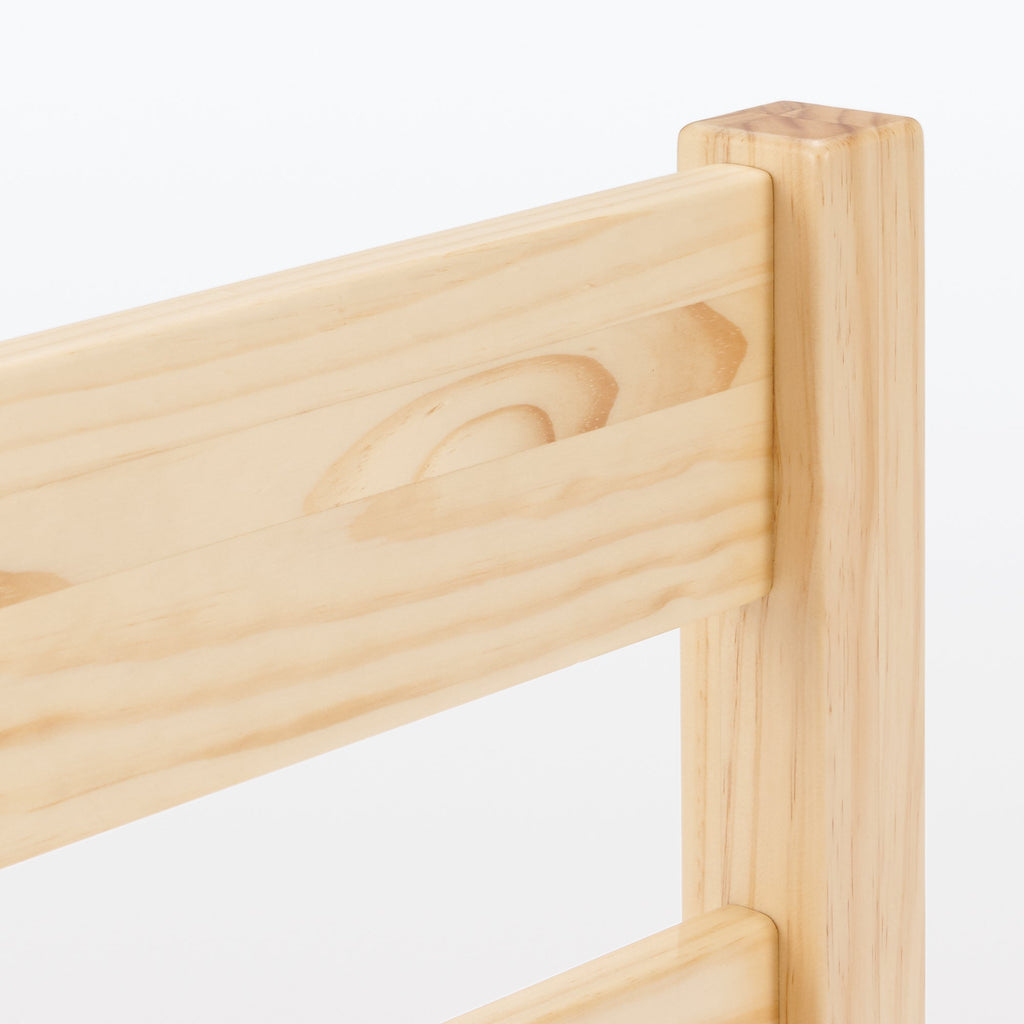 [HD] Pine Wooden Bed - Double