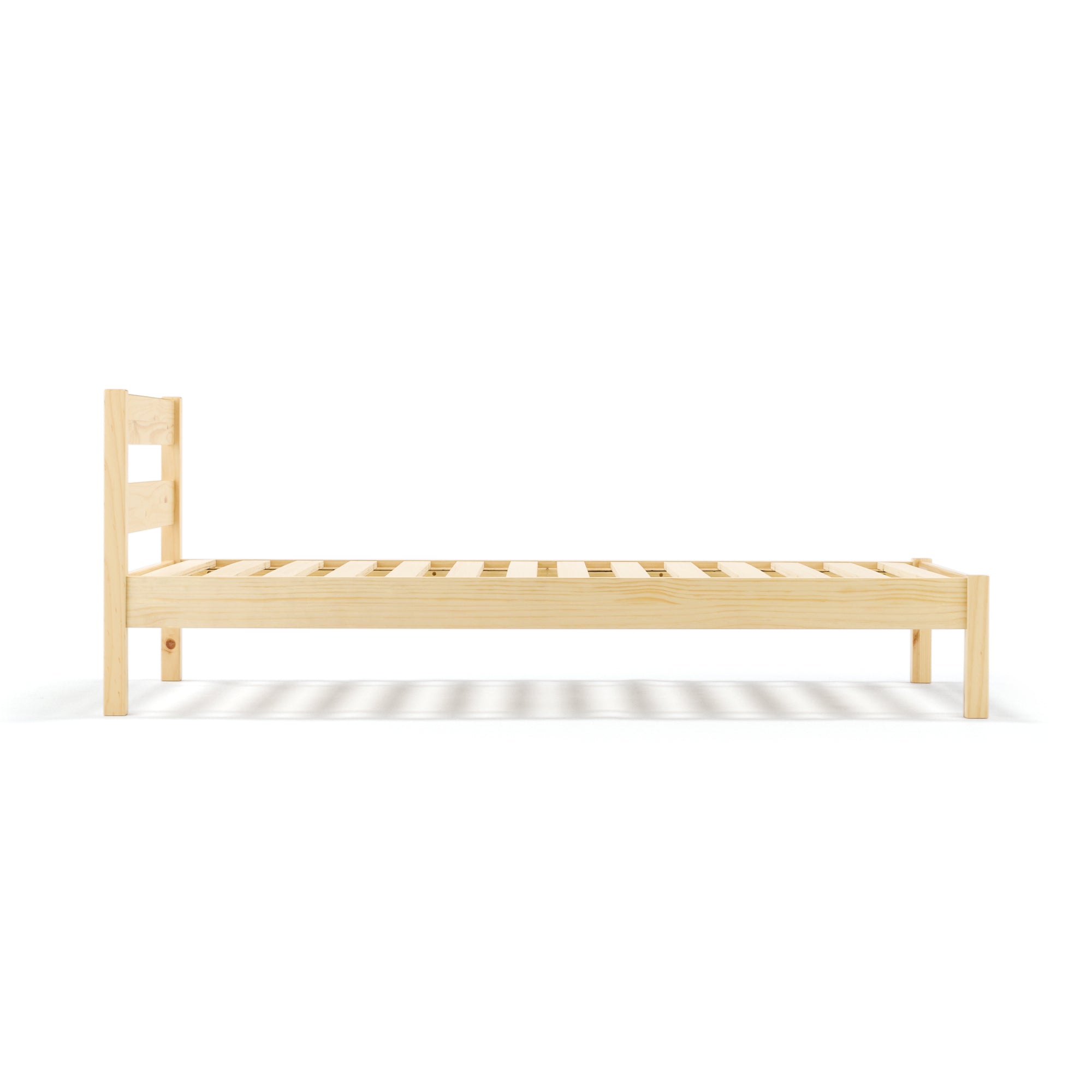 [HD] Pine Wooden Bed - Double Main image