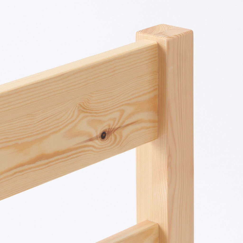 [HD] Pine Wooden Bed - Queen