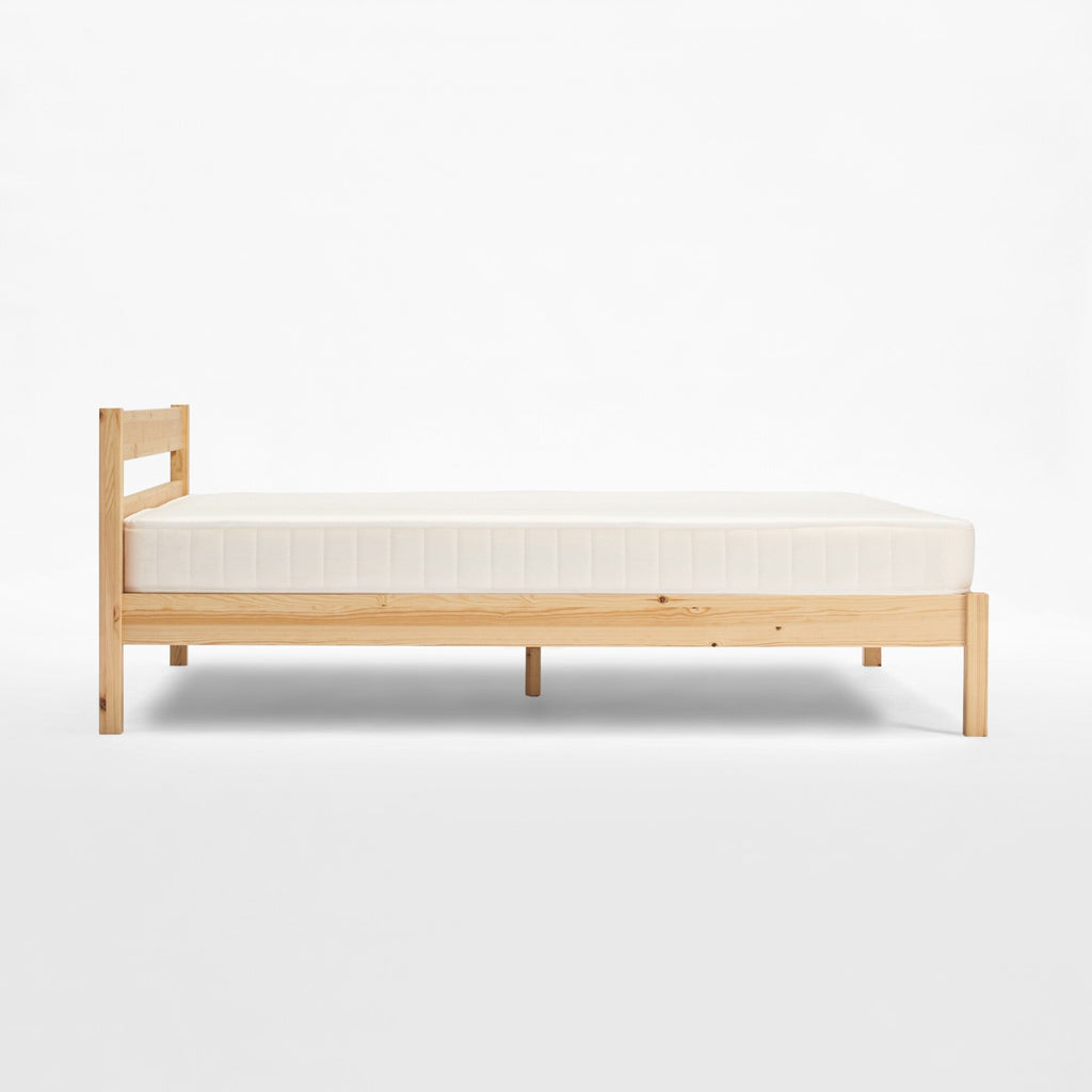 [HD] Pine Wooden Bed - King