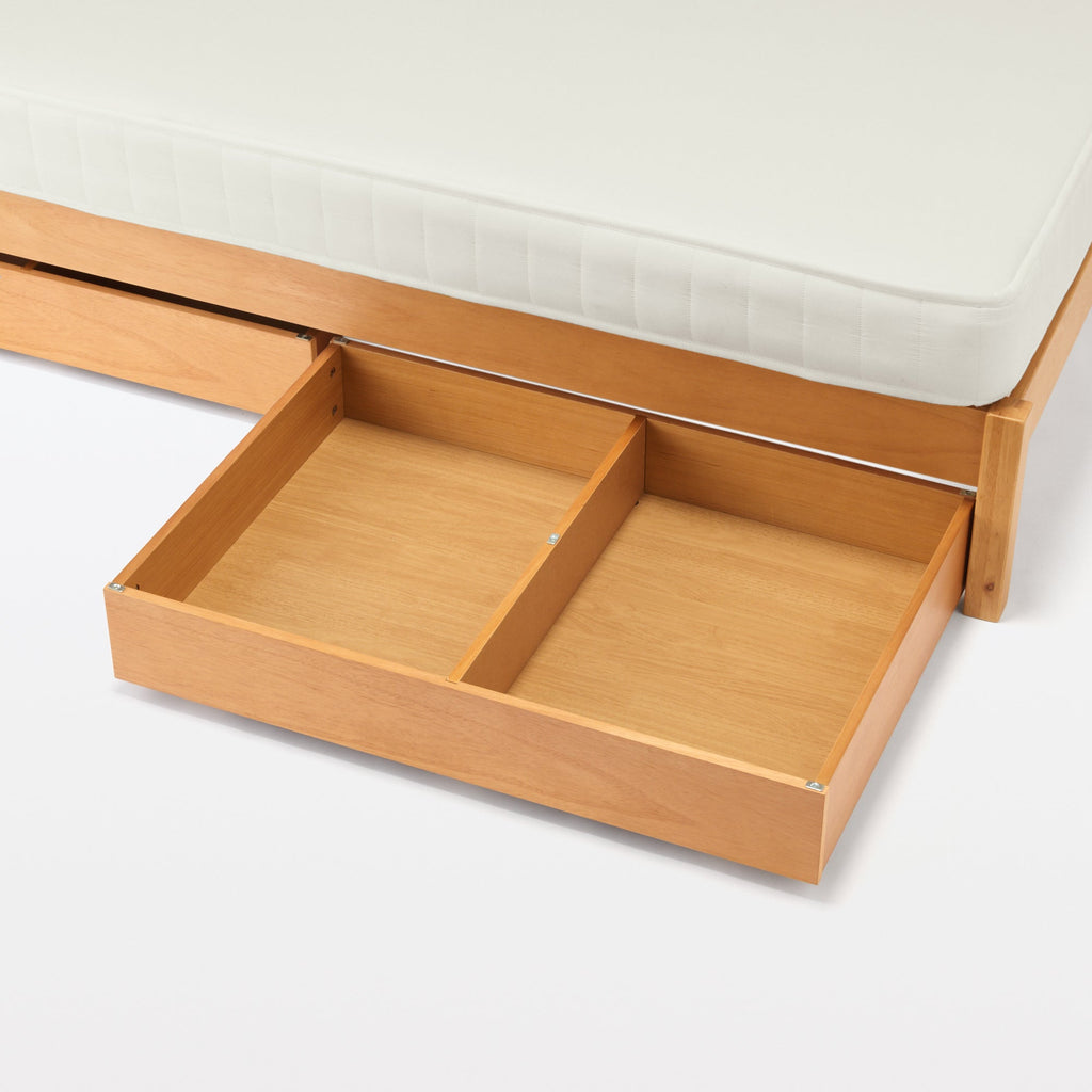 [HD] Rubberwood Wooden Bed - Single