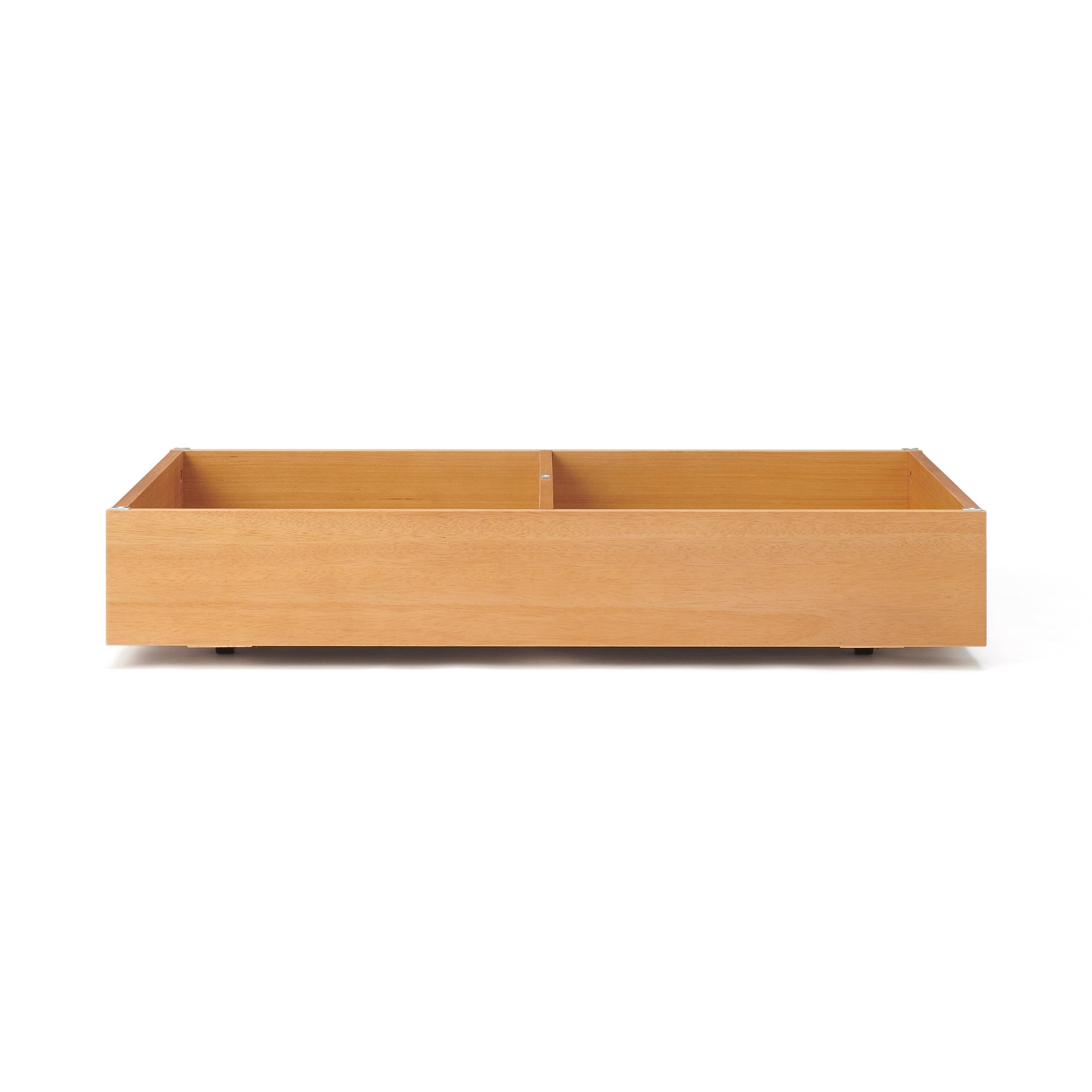 [HD] Rubberwood Wooden Bed Storage Box with Divider Main image