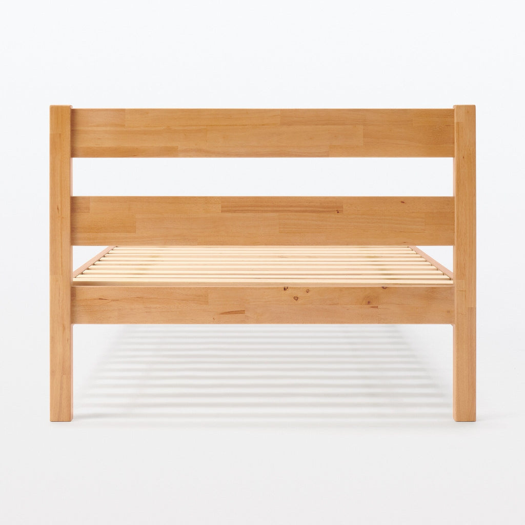 [HD] Rubberwood Wooden Bed - Queen