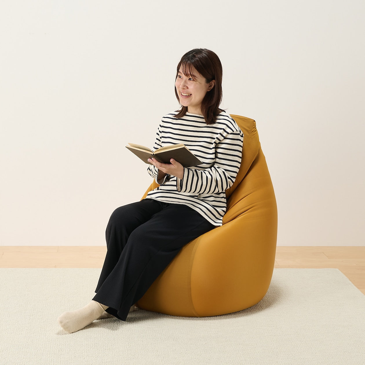 Polyester Plain Weave Cover For Rectangular Body Fit Cushion - Mustard Cushion Sold Separately
