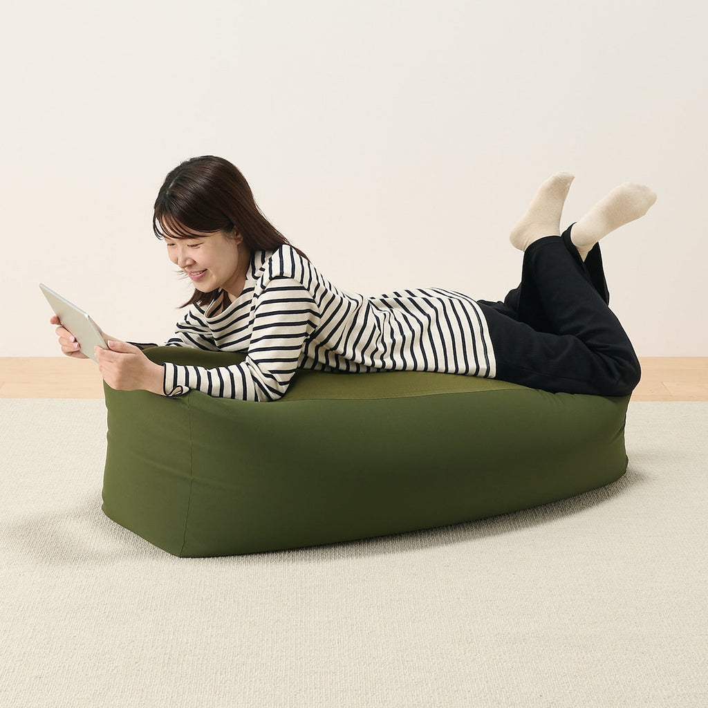 Polyester Plain Weave Cover For Rectangular Body Fit Cushion - Khaki Cushion Sold Separately
