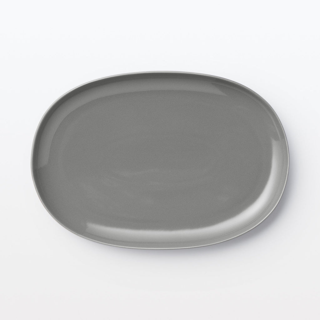 Everyday Tableware Oval Plate Small - Gray