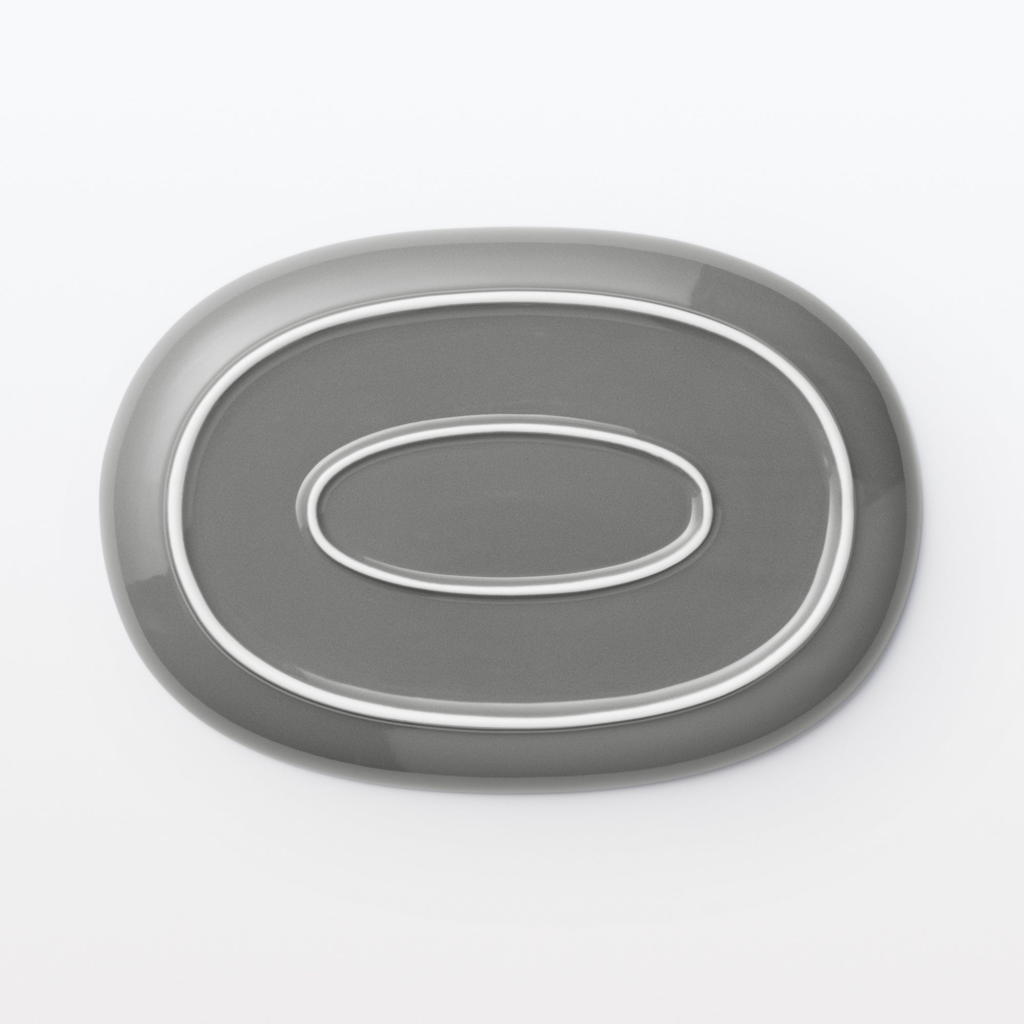 Everyday Tableware Oval Plate Small - Gray