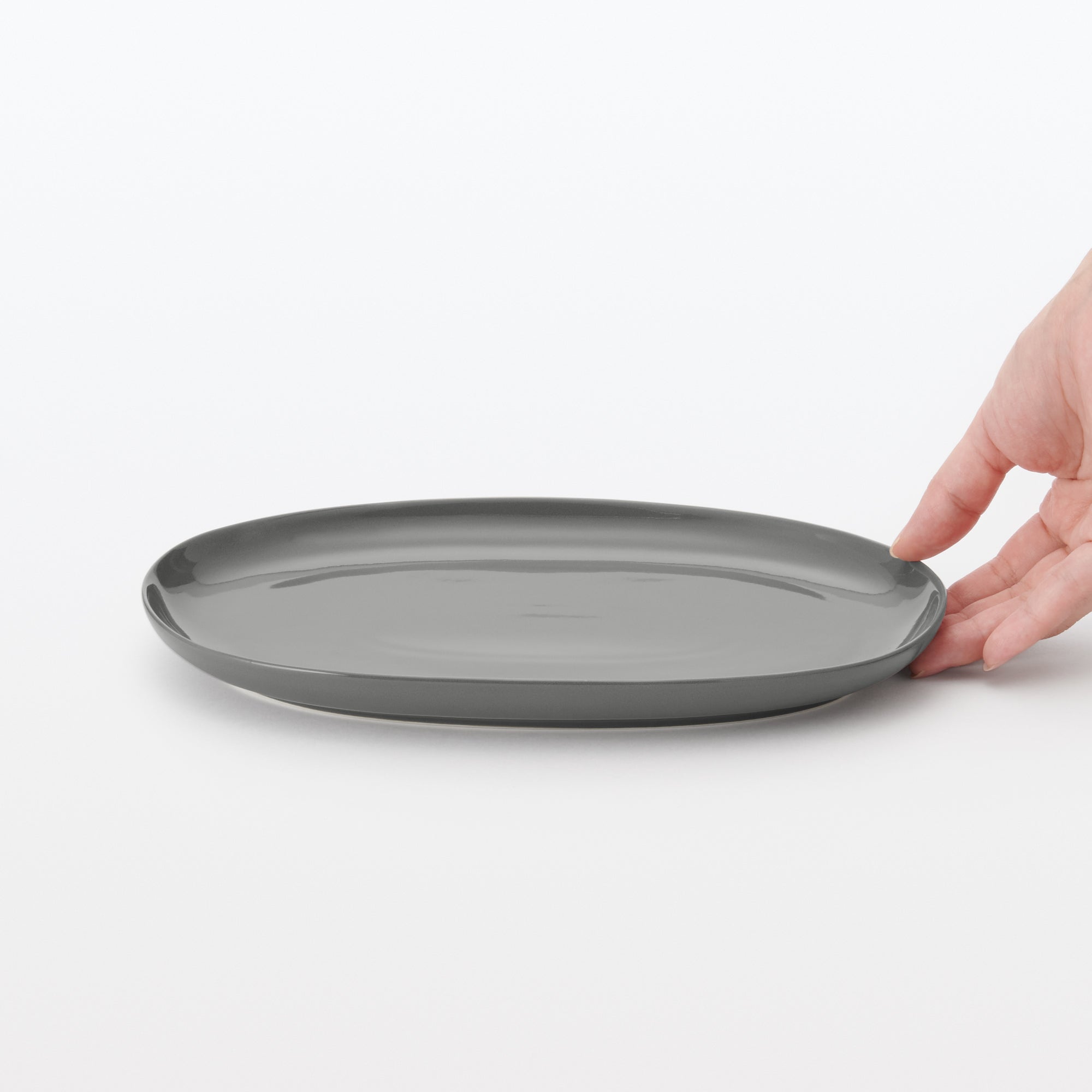 Everyday Tableware Oval Plate Small - Gray