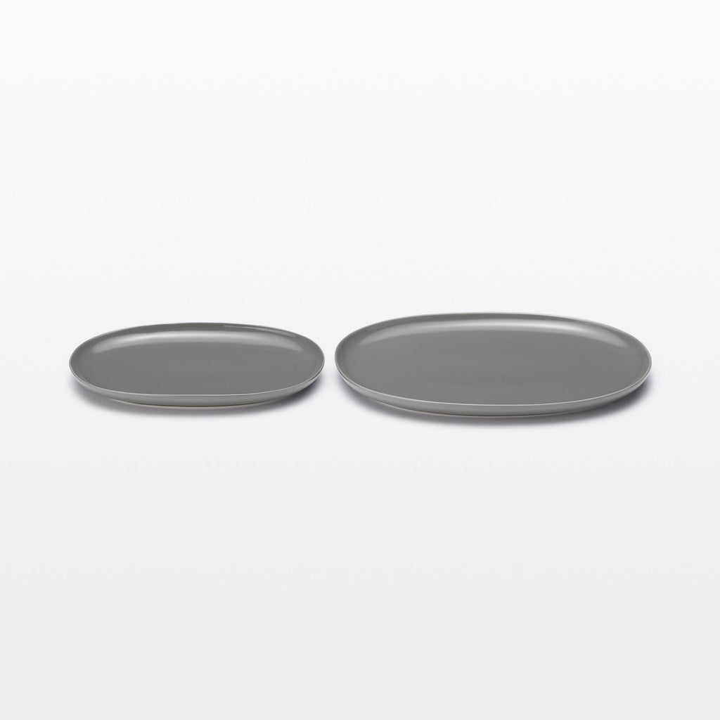 Everyday Tableware Oval Plate Large - Gray