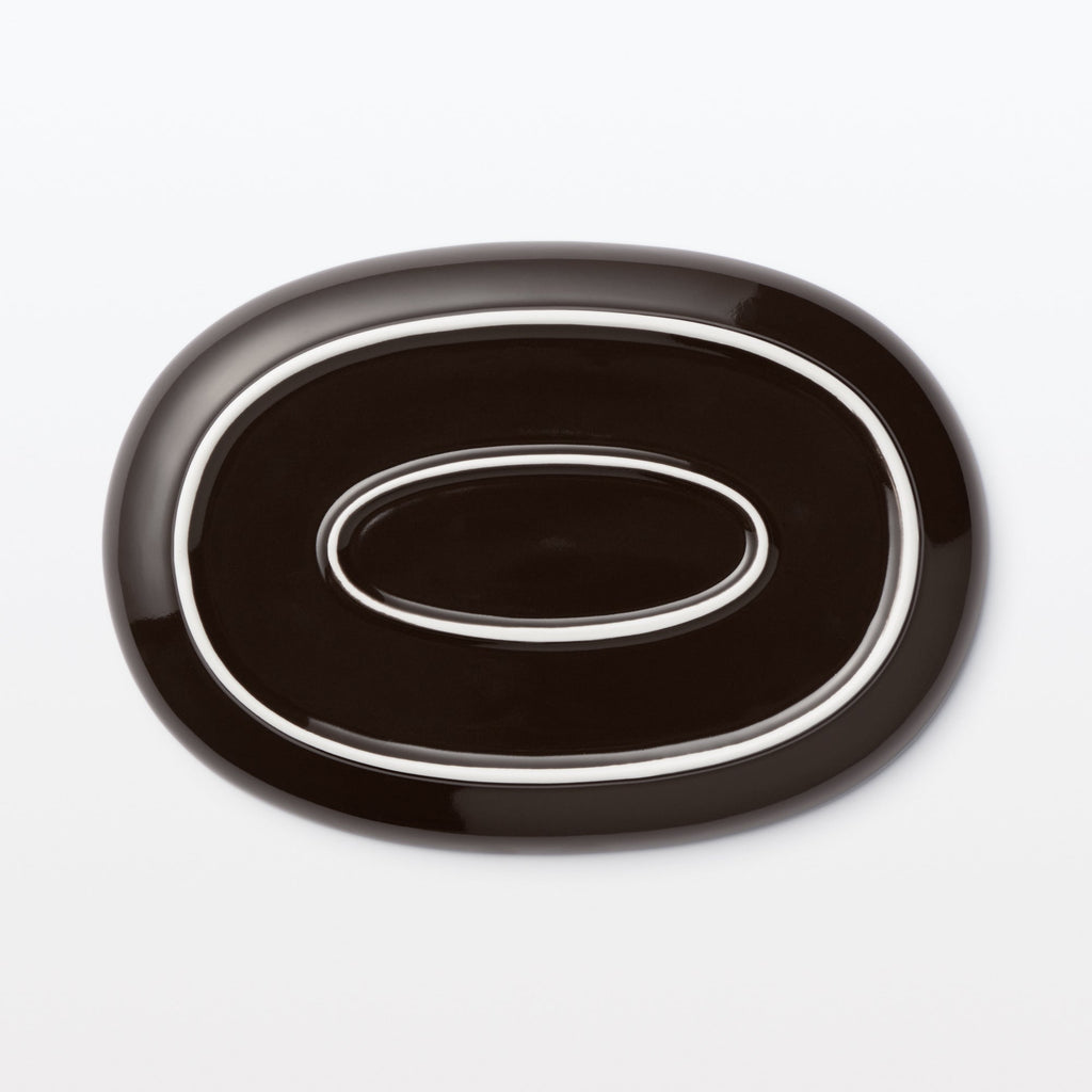 Everyday Tableware Oval Plate Small - Dark Brown