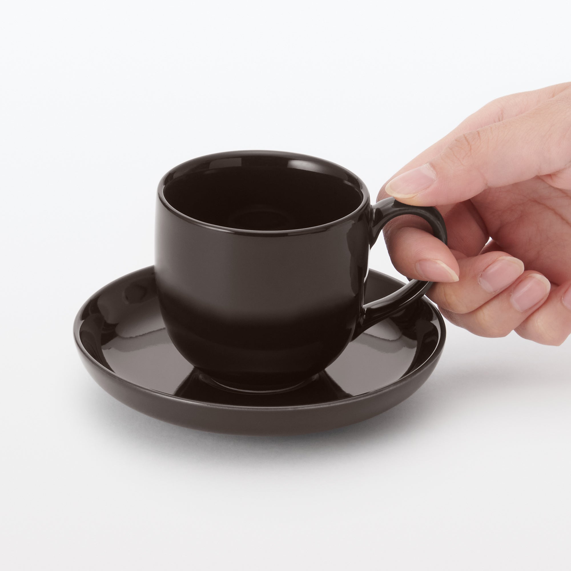 Everyday Tableware Demitasse Saucer - Dark Brown