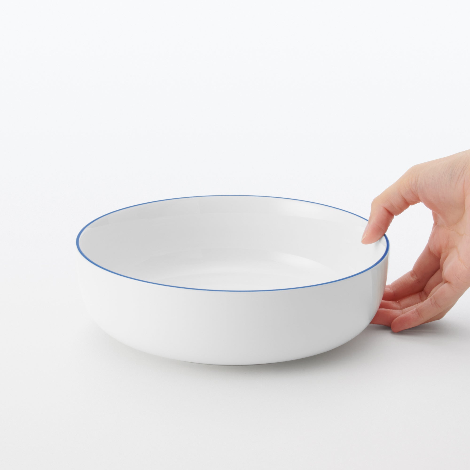 Everyday Tableware Bowl Large - Blue Stripe