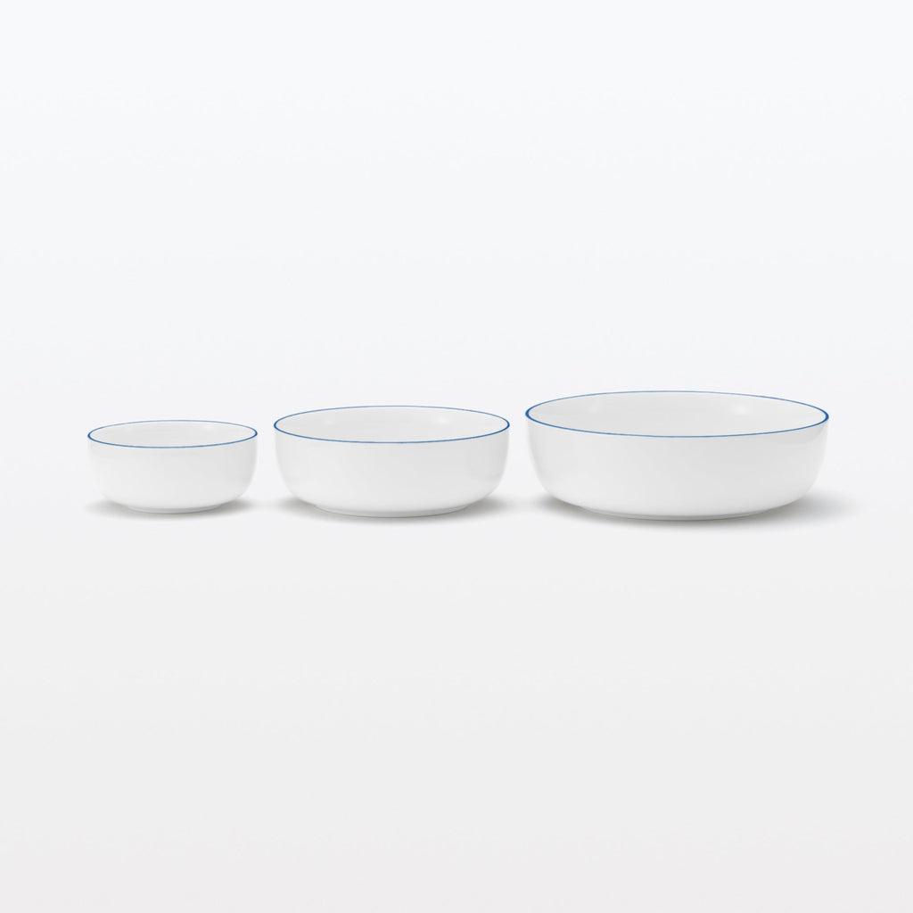 Everyday Tableware Bowl Large - Blue Stripe