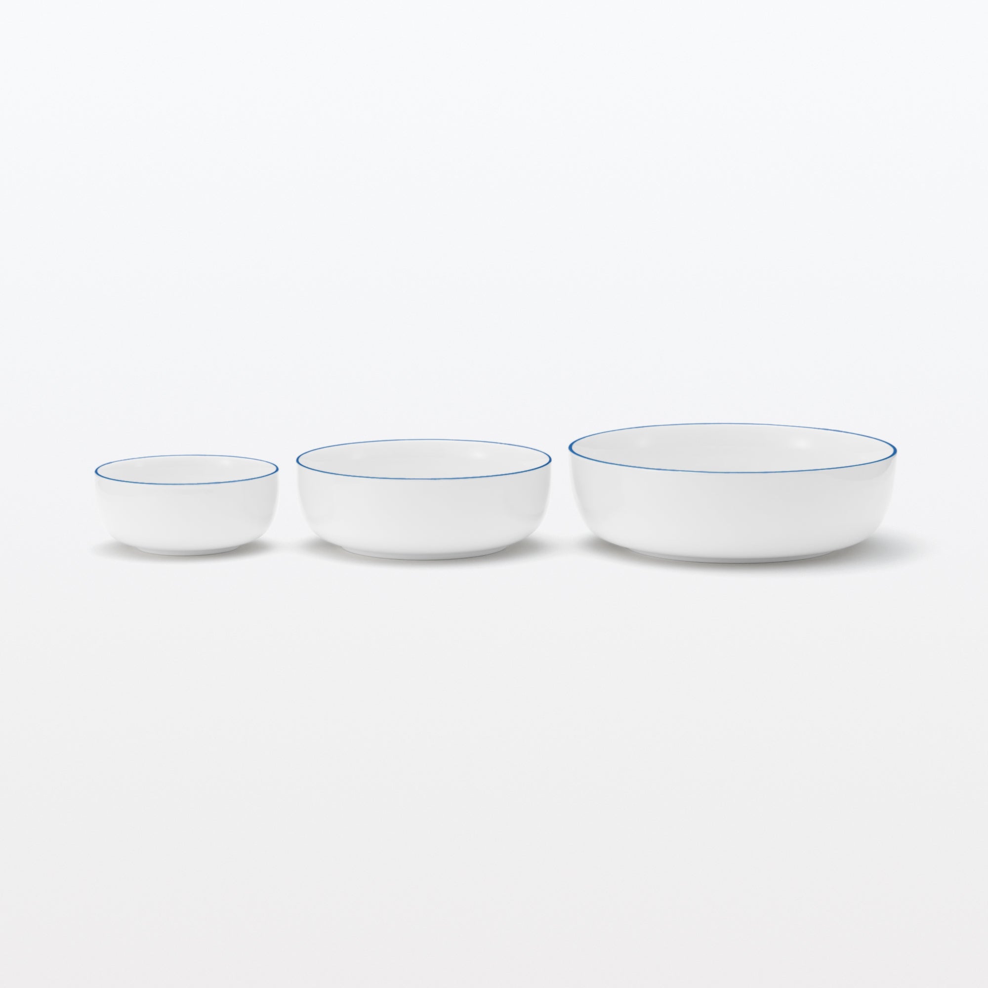 Everyday Tableware Bowl Large - Blue Stripe