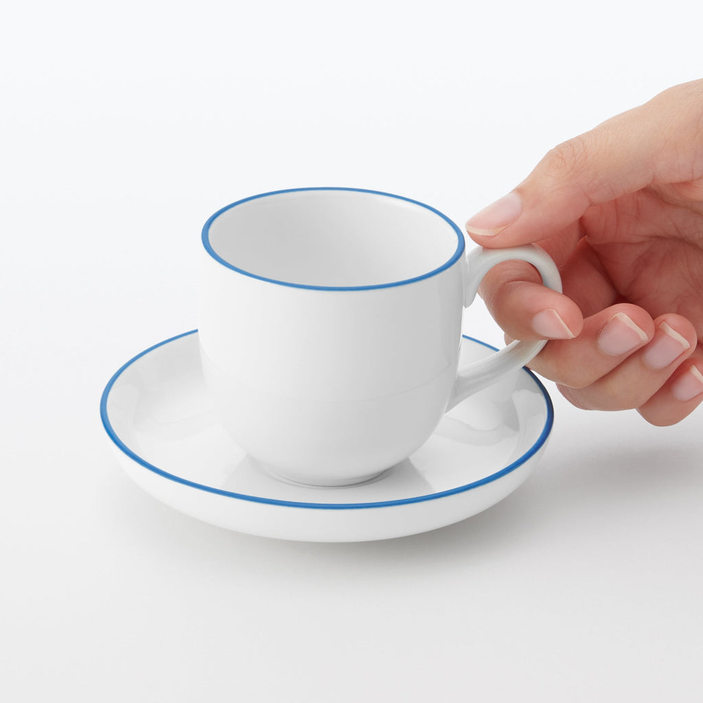 Everyday Tableware Demitasse Cup - Blue Stripe