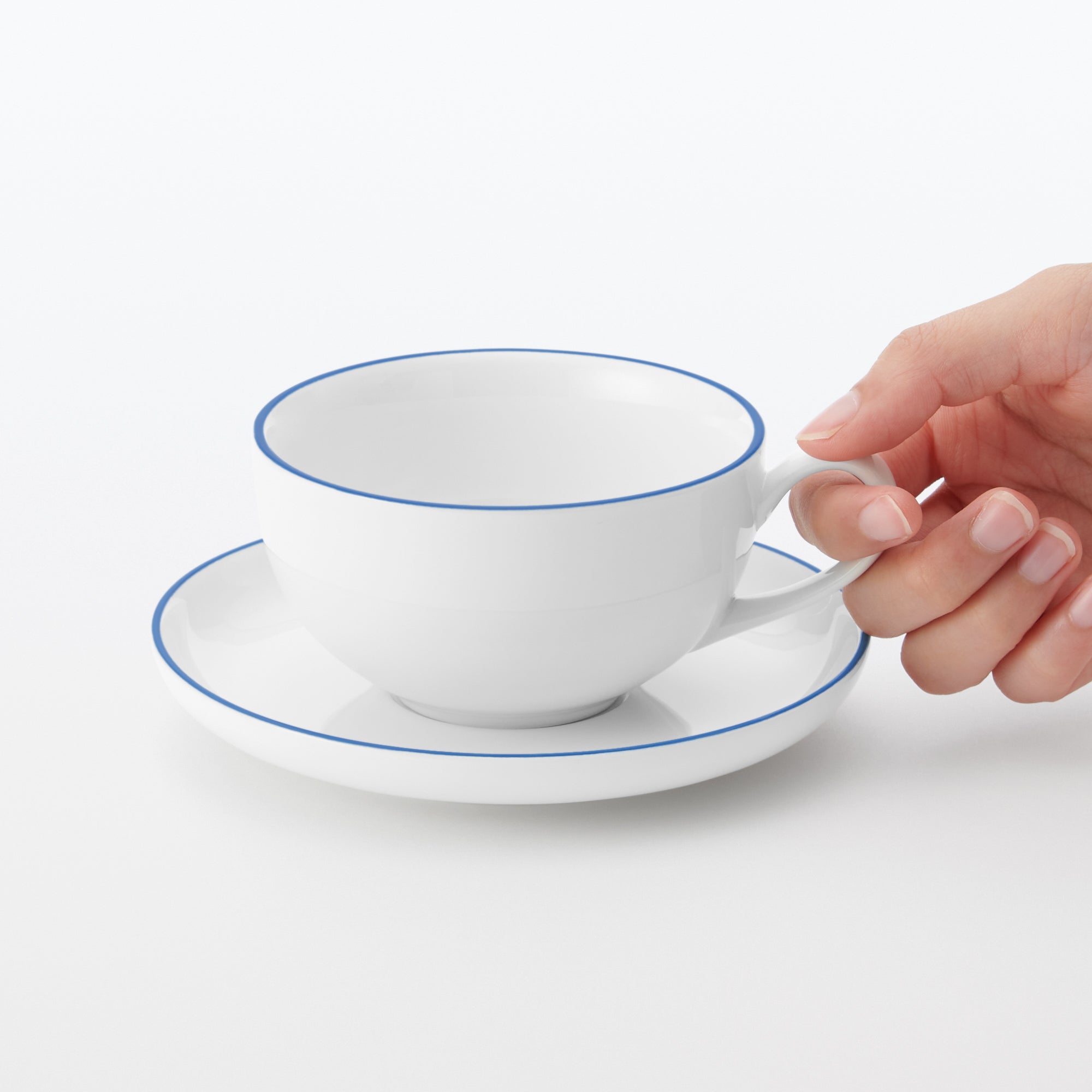 Everyday Tableware Teacup - Blue Stripe