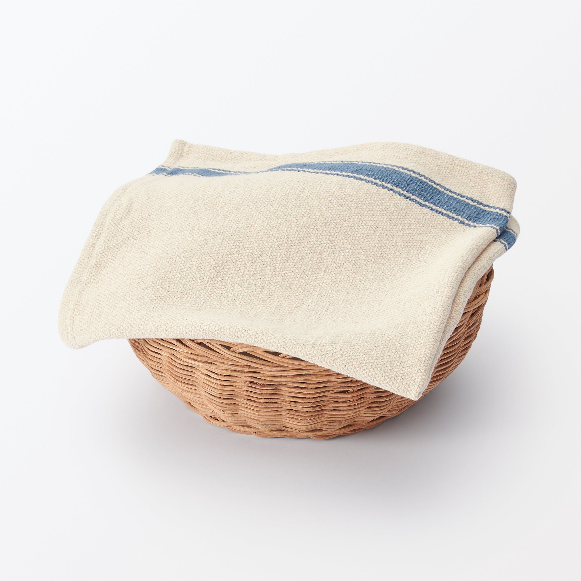 Low-Count Indian Cotton Multipurpose Cloth Striped Ends