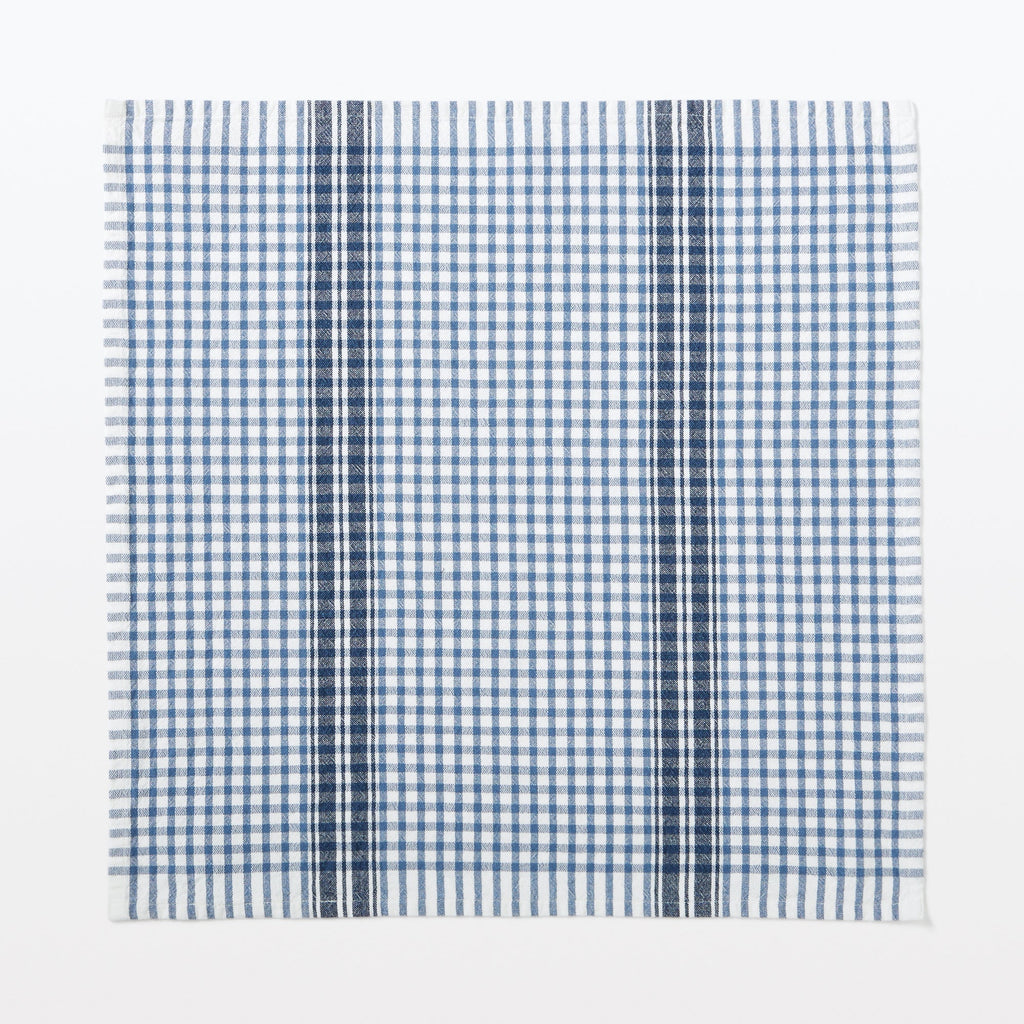 Indian Cotton Multipurpose Cloth - Blue Check