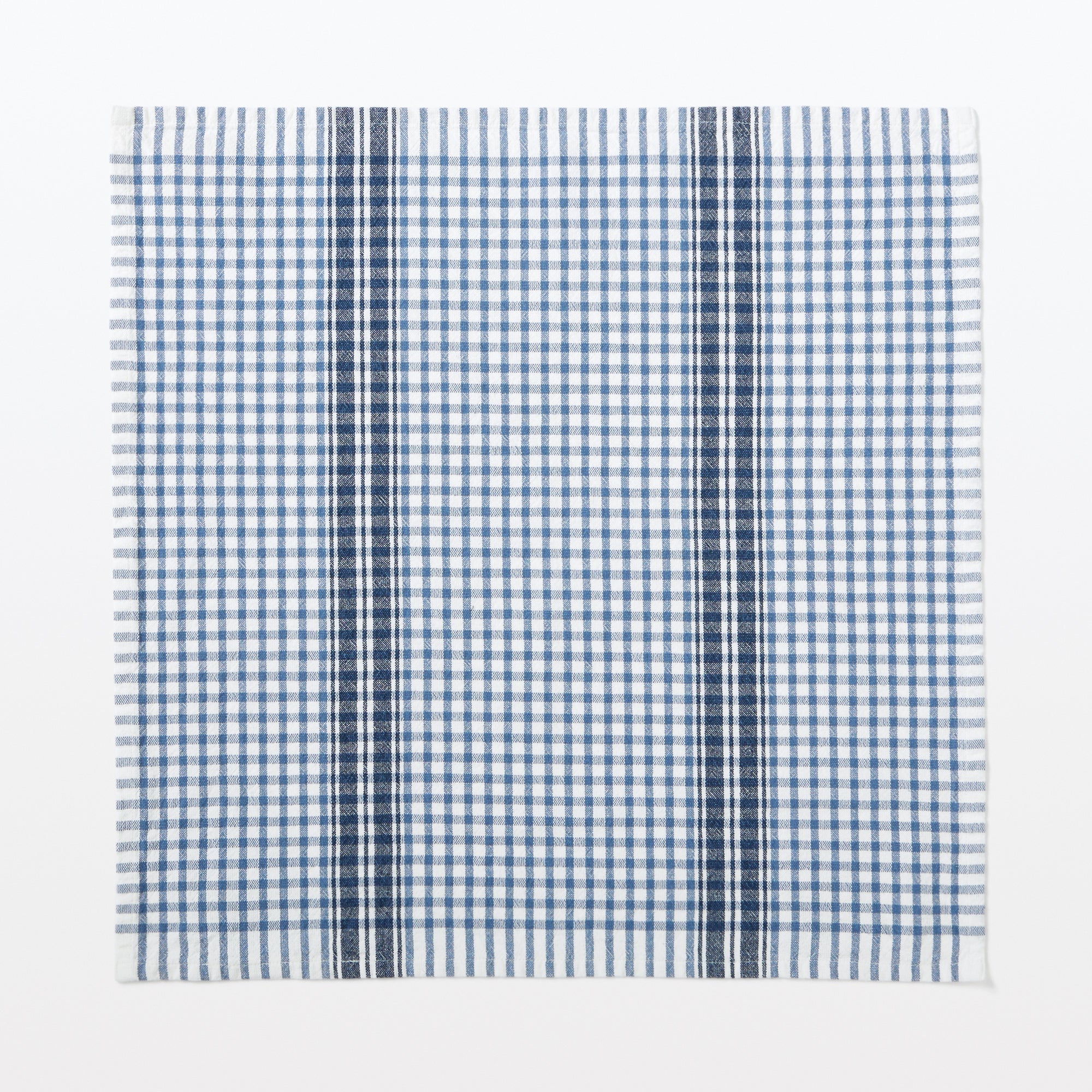 Indian Cotton Multipurpose Cloth - Blue Check