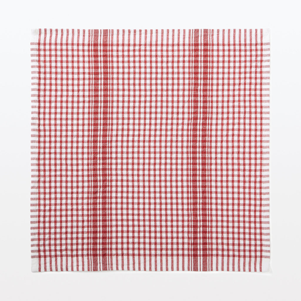 Indian Cotton Multipurpose Cloth - Red Check