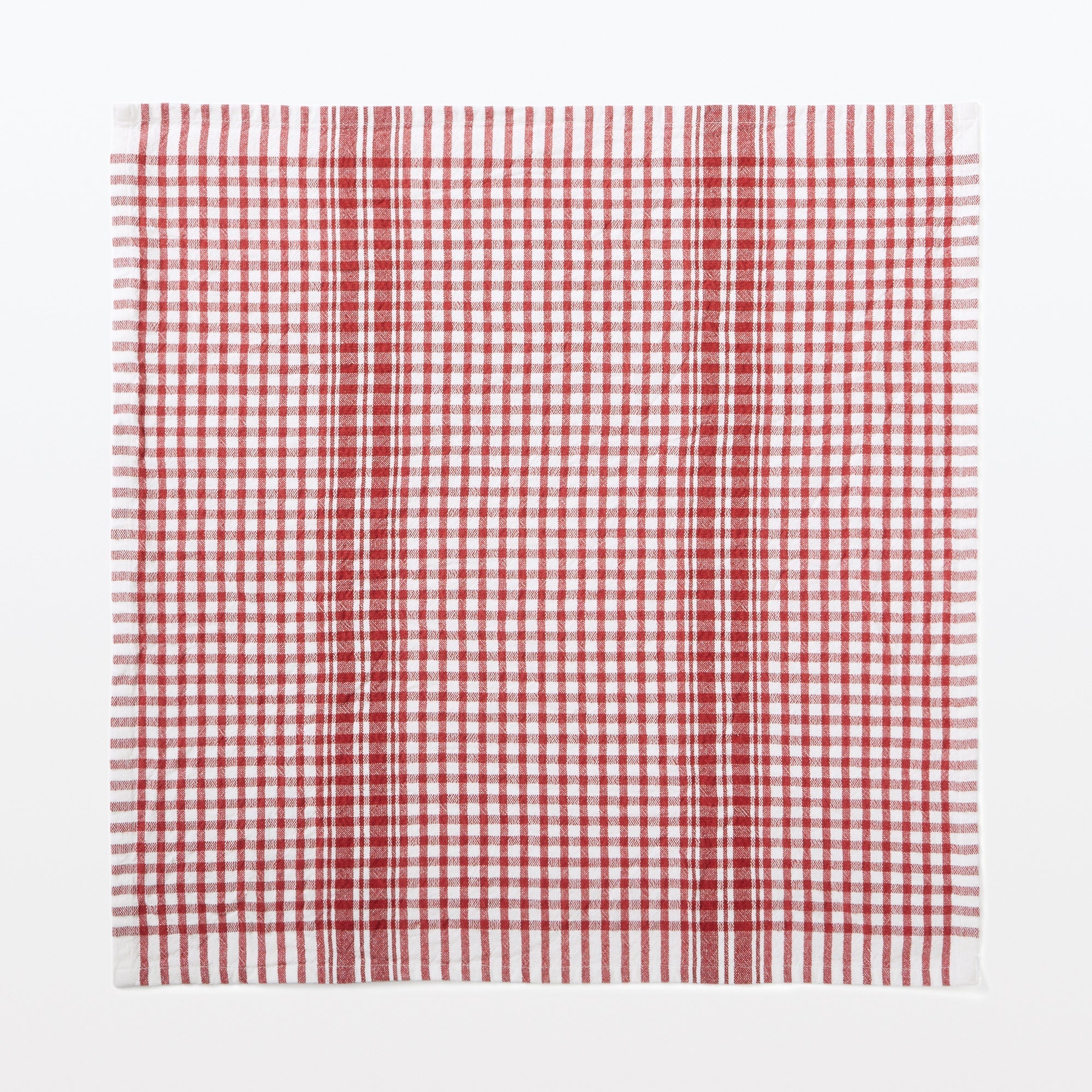 Indian Cotton Multipurpose Cloth - Red Check